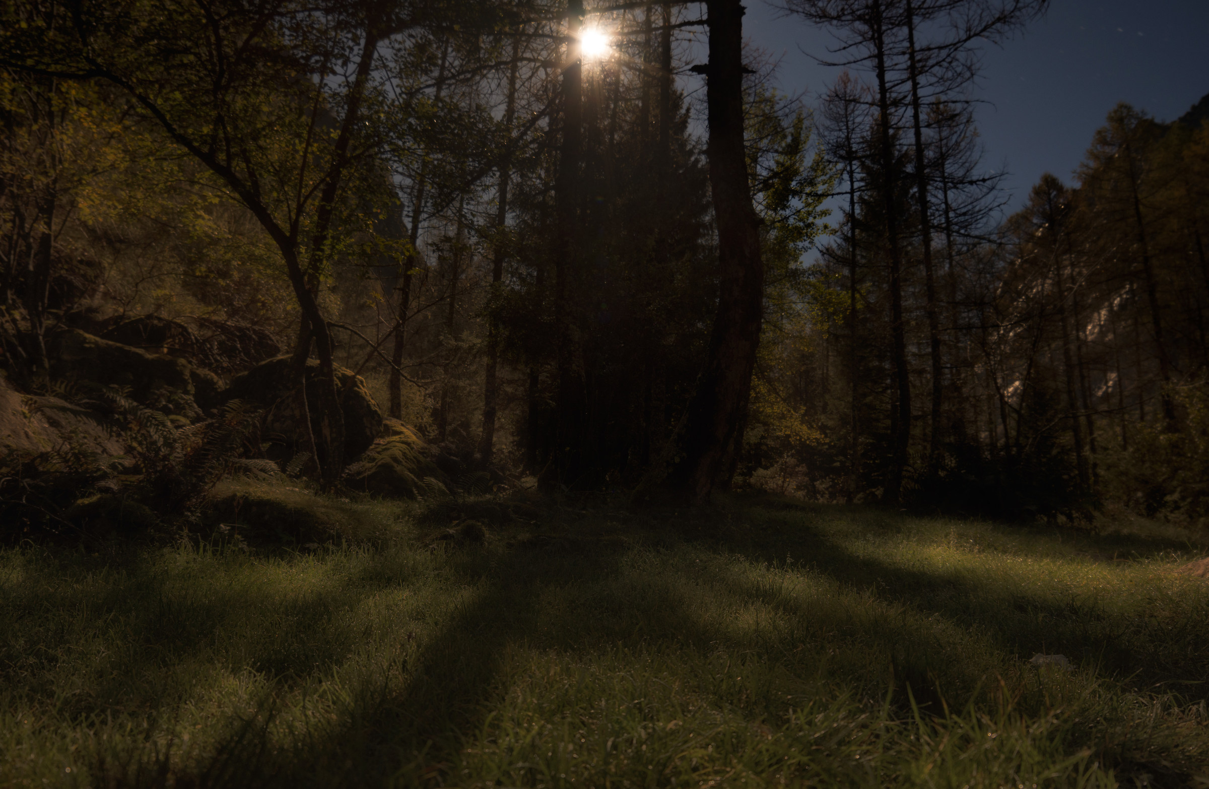 Luna piena in Val di Mello