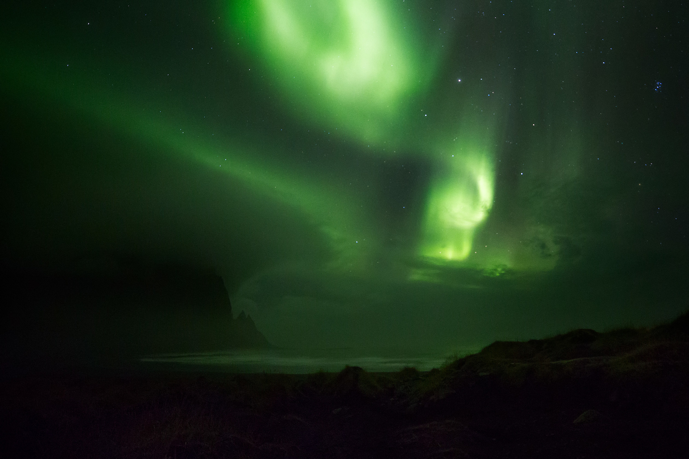 Aurora on Vestrahorn