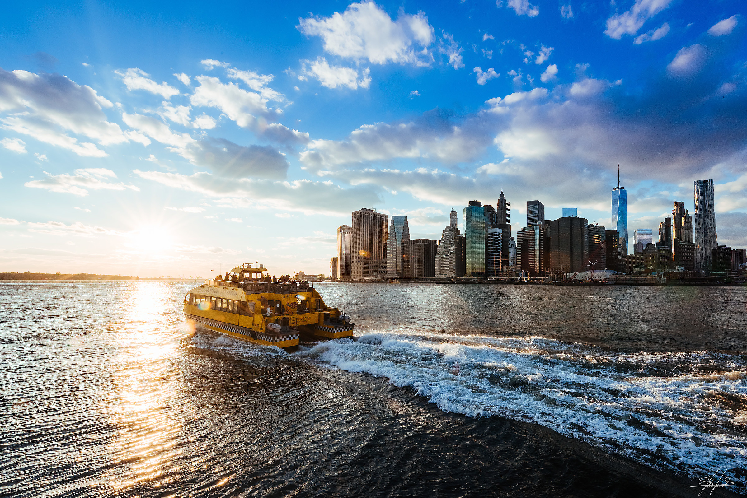sunset on the Hudson