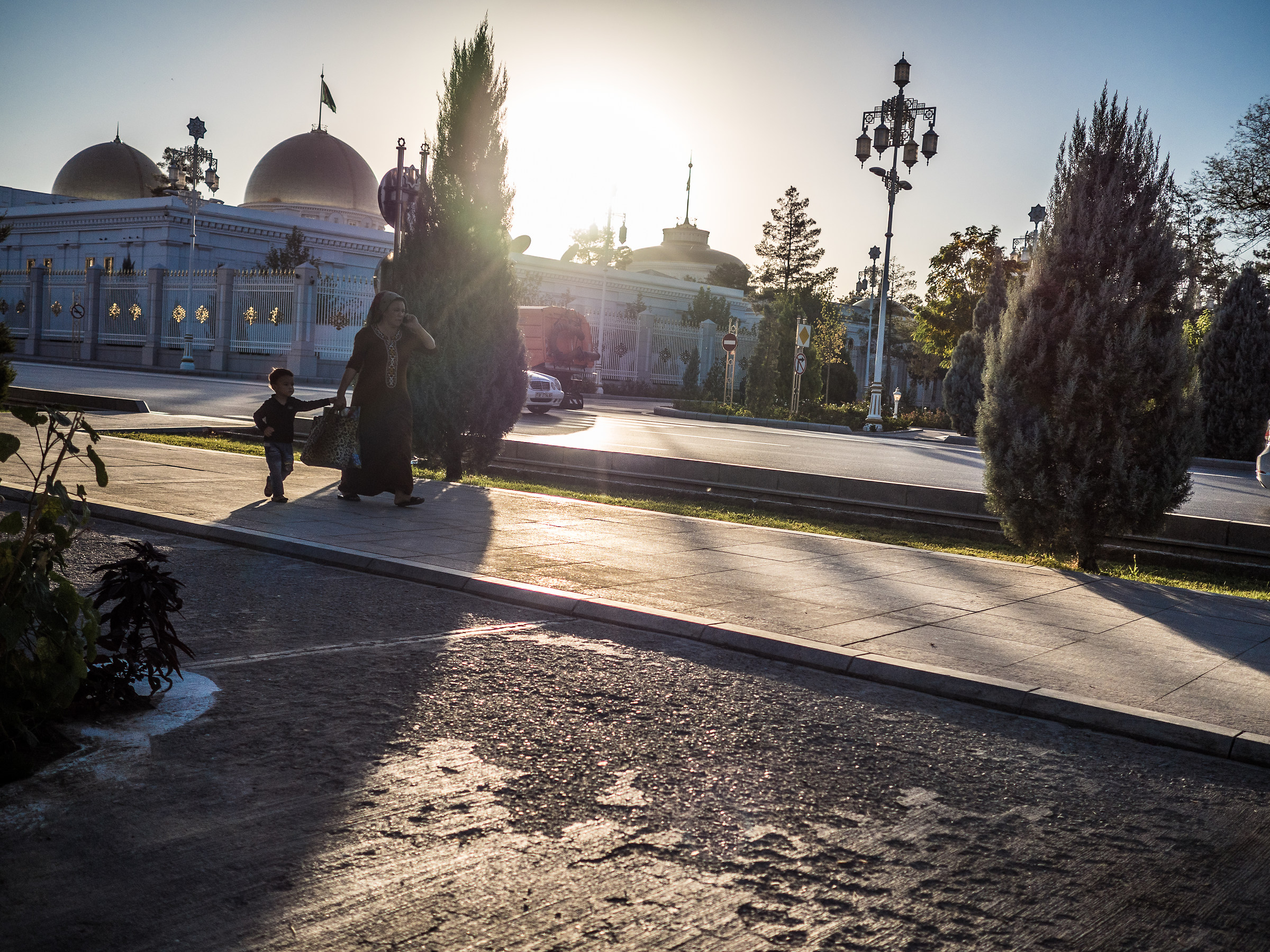 walk next to the royal palace
