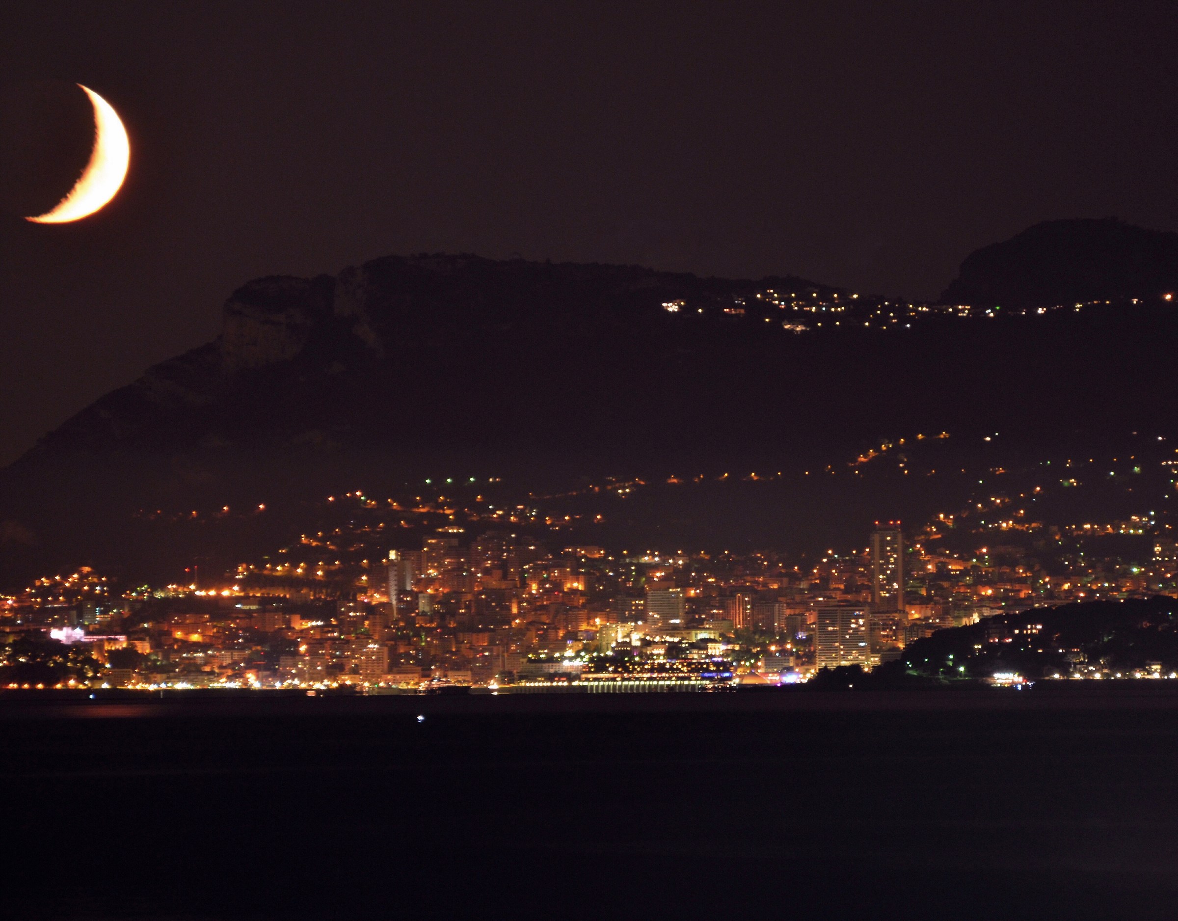 Principality of Monaco by night