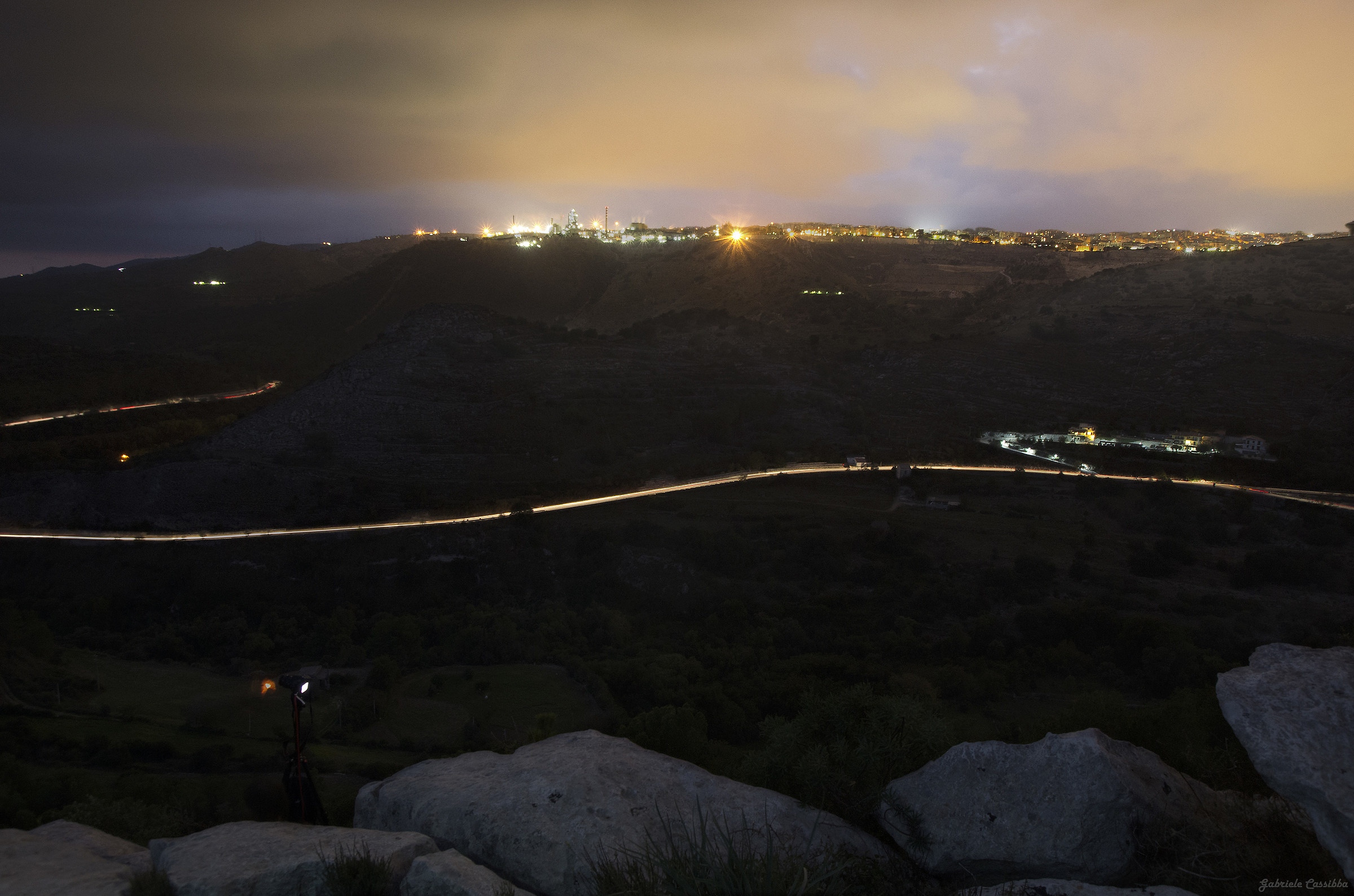 Vista dalla vetta del monte capra d'oro