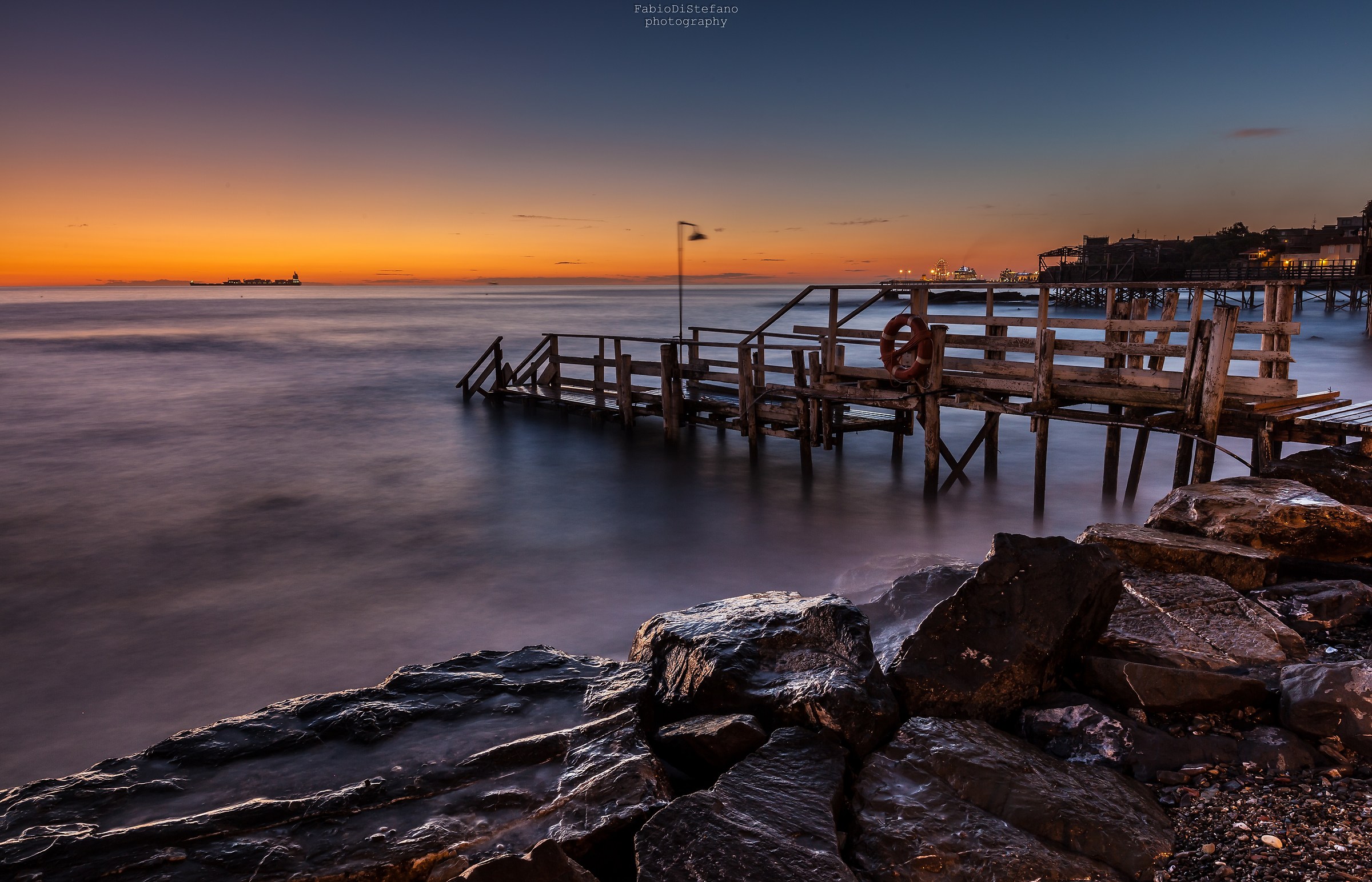 Jetty at twilight