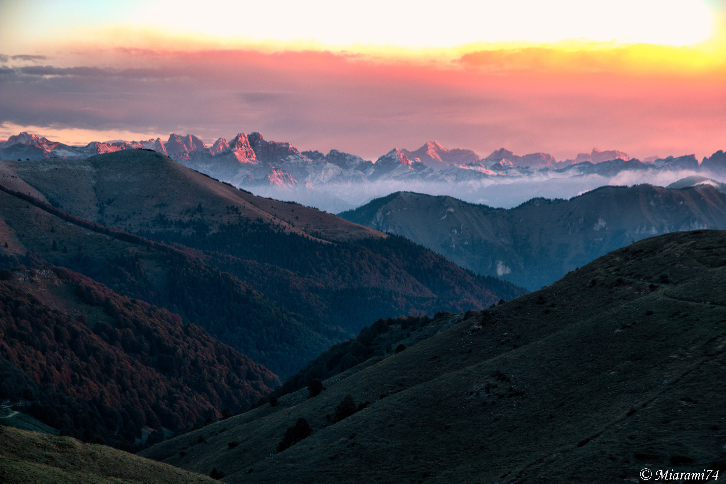 Sunrise on the Monte Grappa