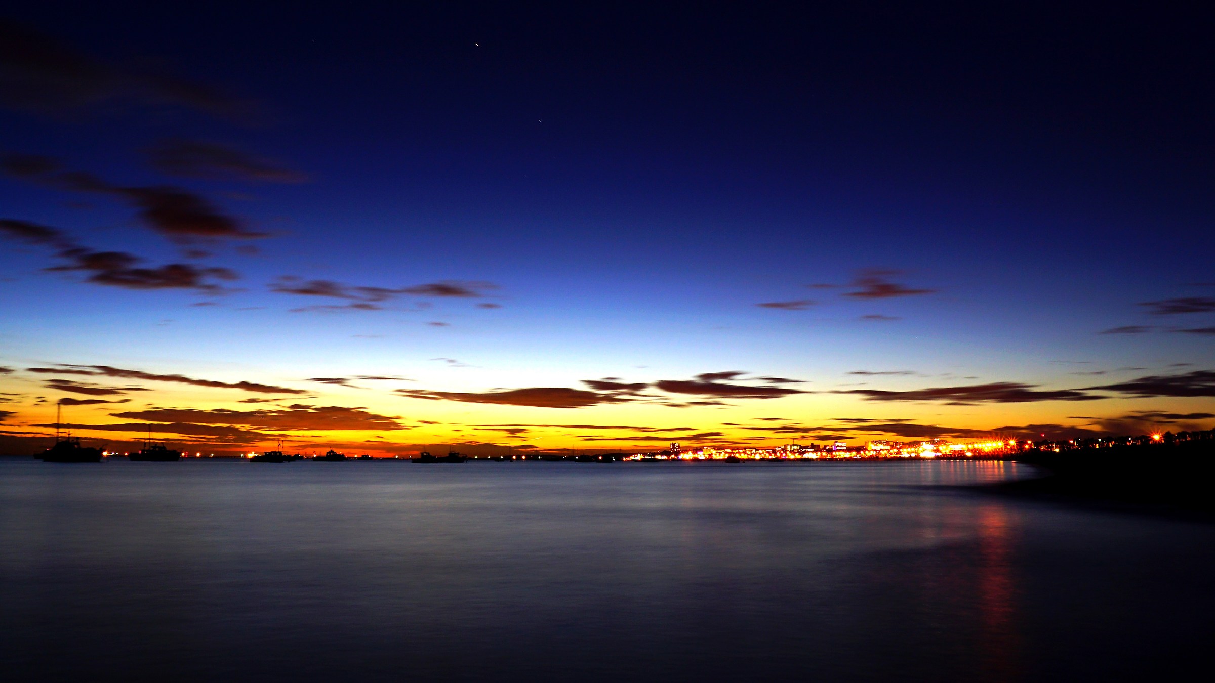 Sunset at Southend on Sea
