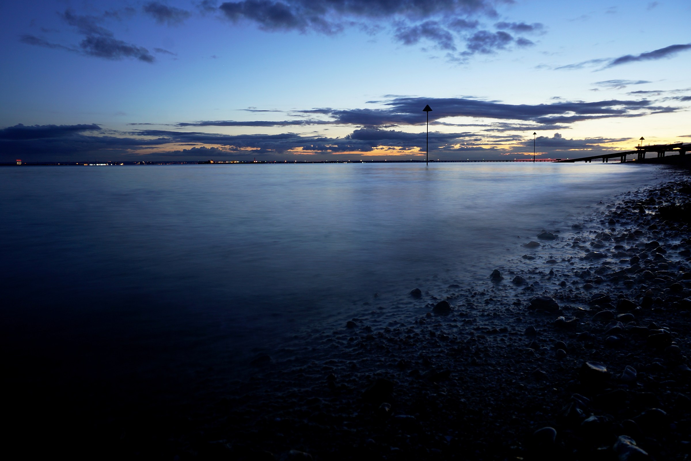 Sunset at Southend on Sea