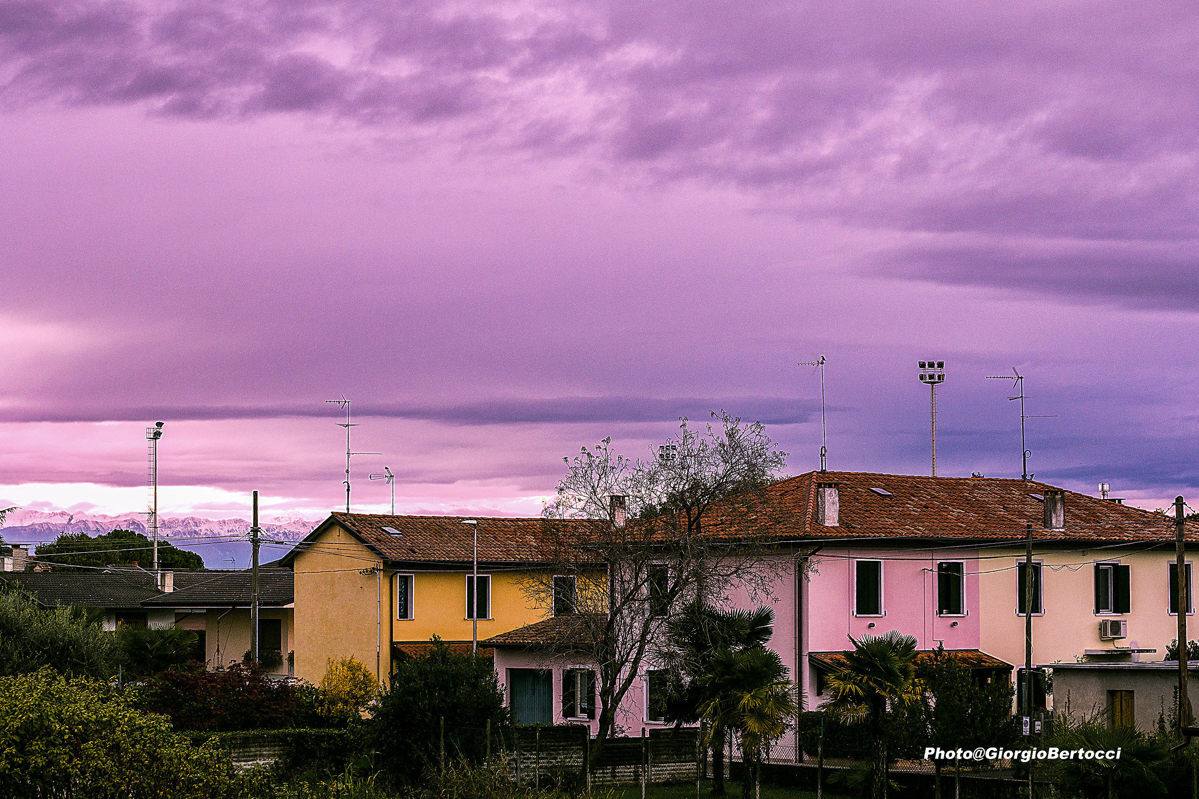 the sky over my house