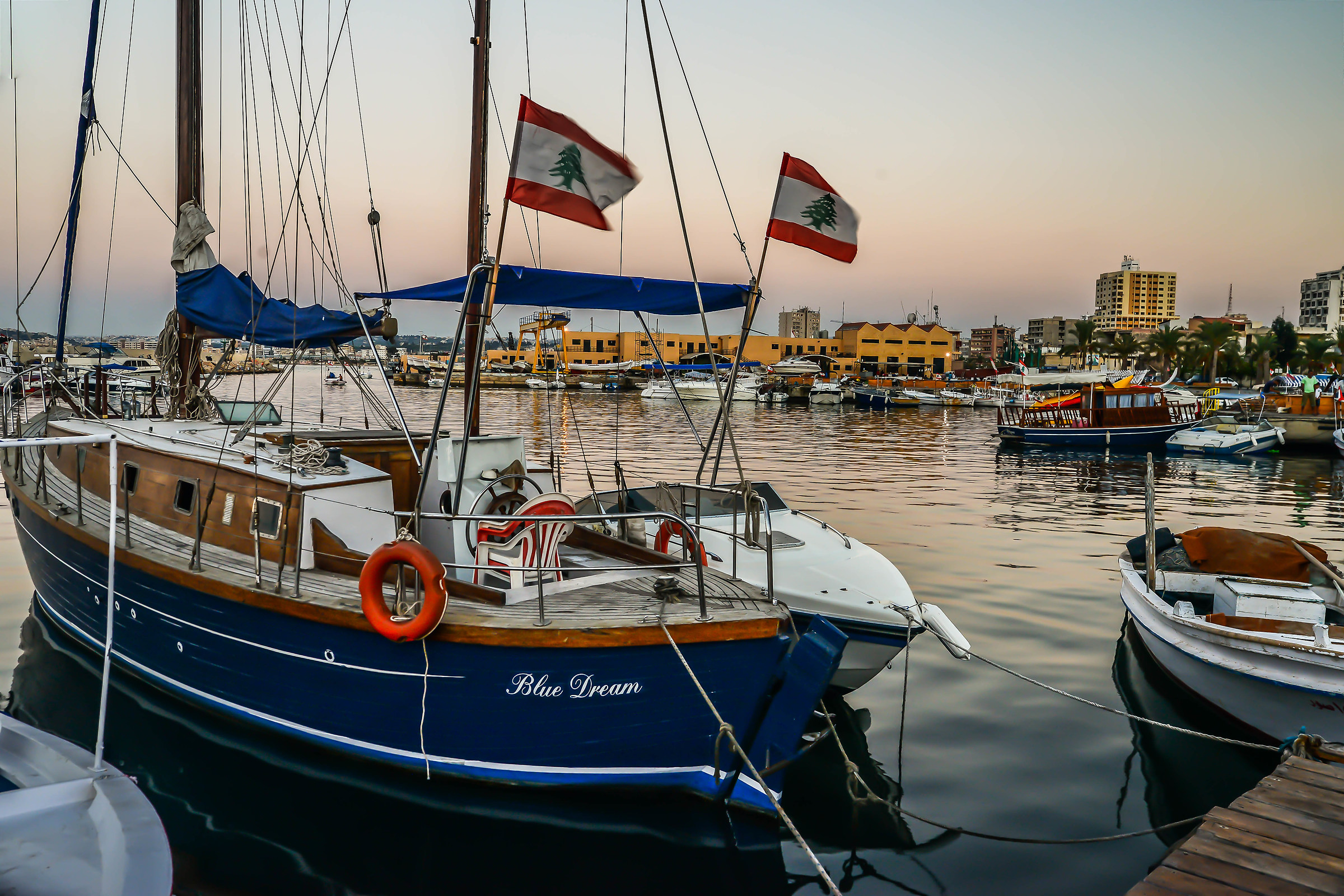 Porto di pescatori a Tyr