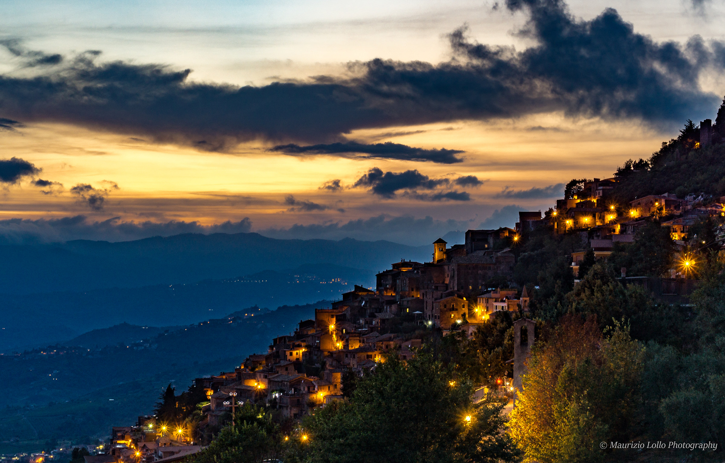 Sunset Ciociaro (behind the mountains Simbruini)