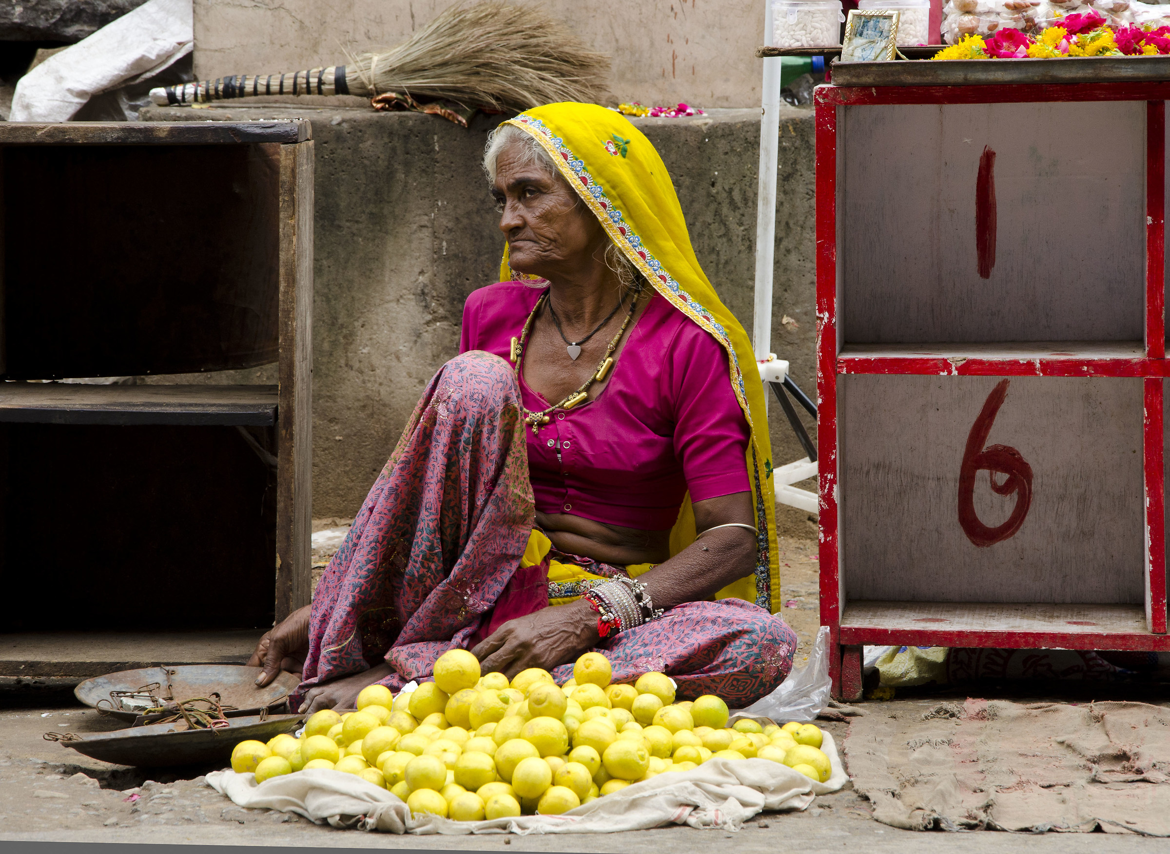 Venditrice di limoni