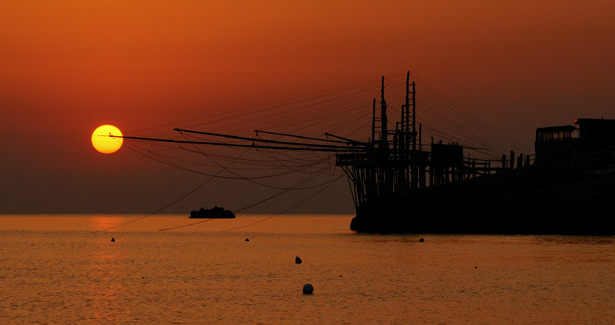 Alba con il trabucco...