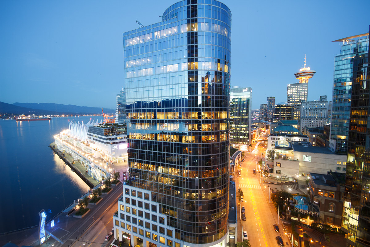 Vancouver night from the hotel room