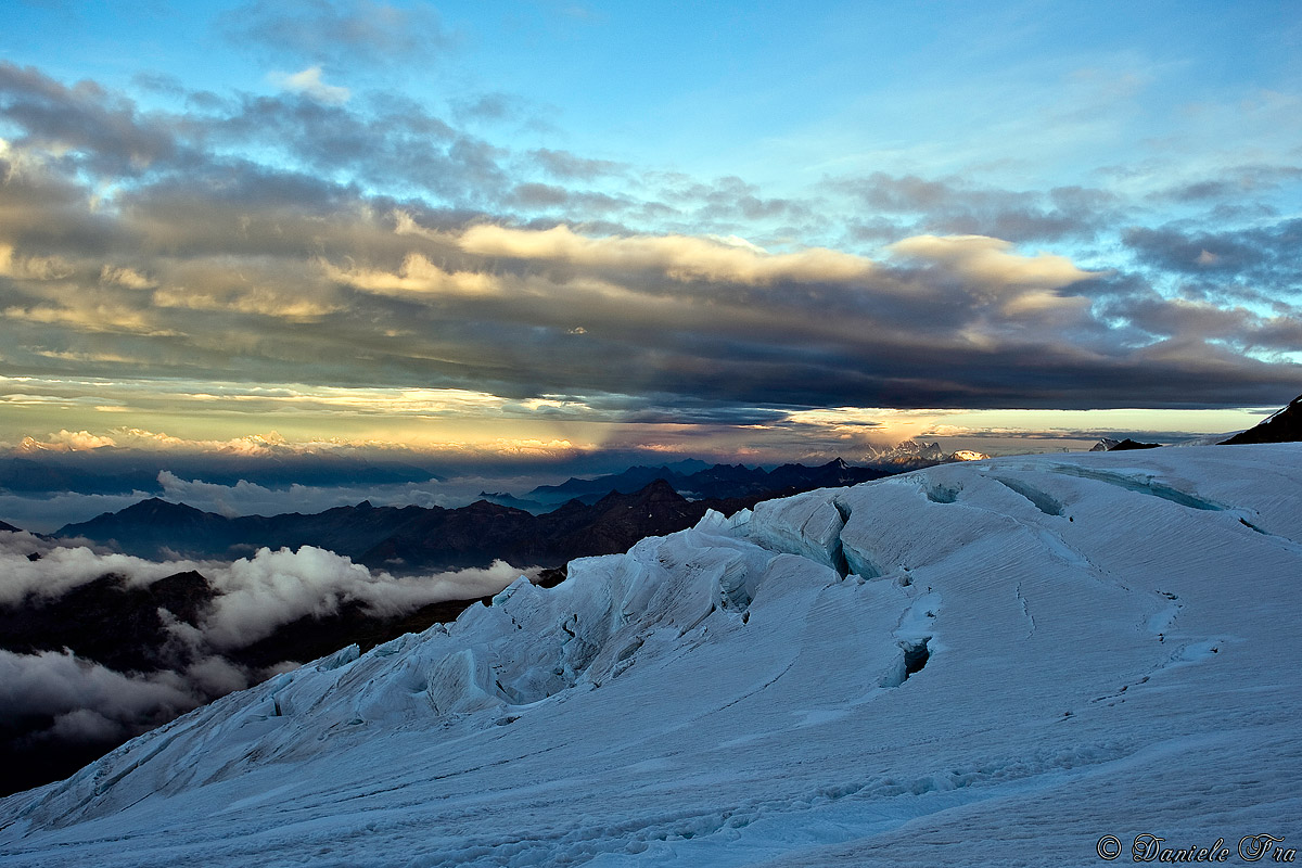 Alba sul Gruppo del Monte Bianco
