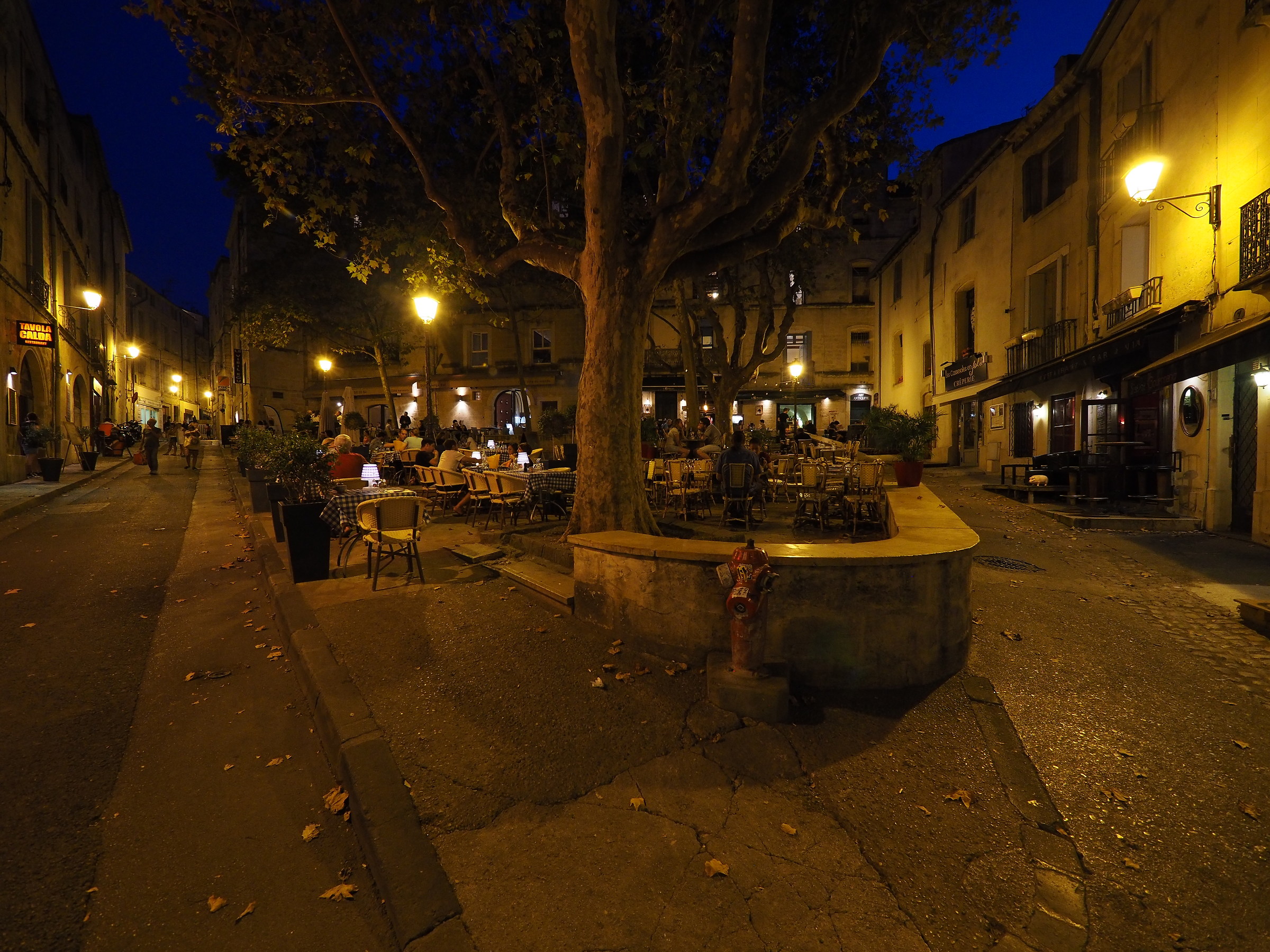 the blue hour in Montpellier