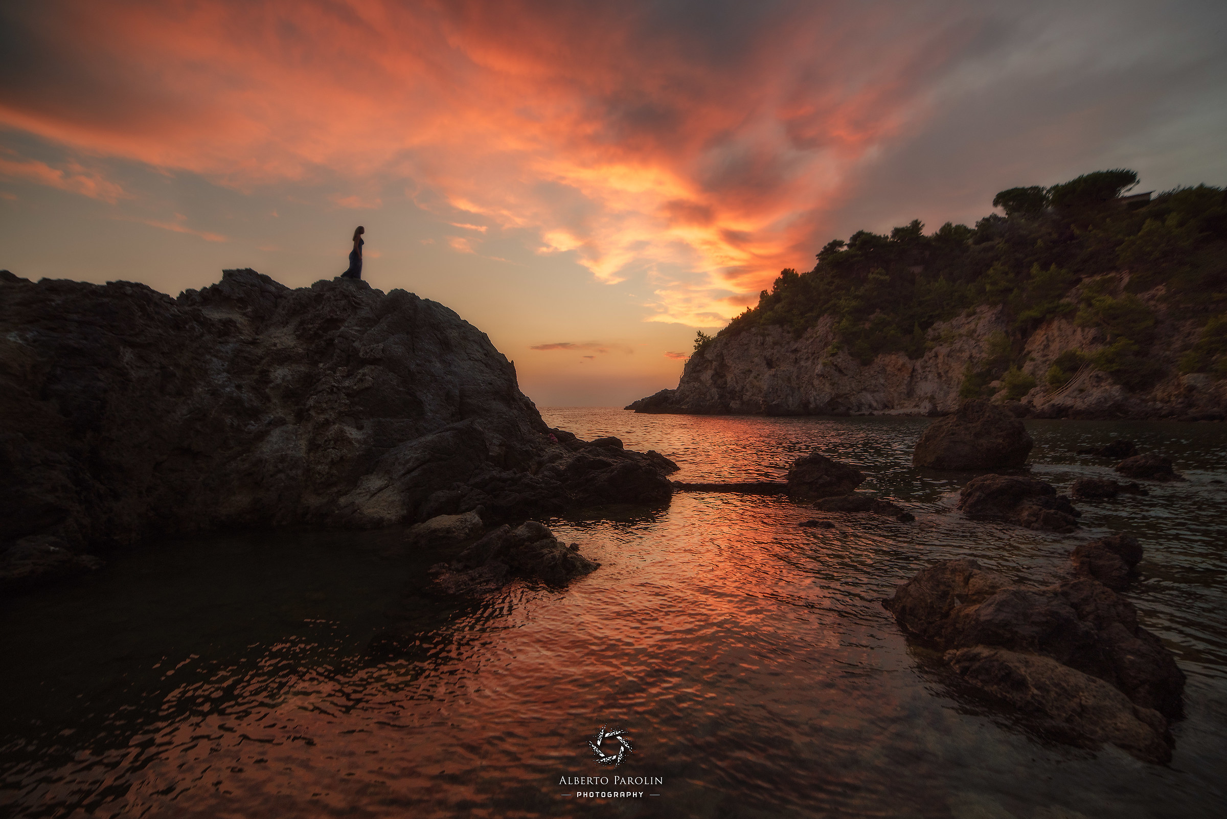 Incantata dal tramonto