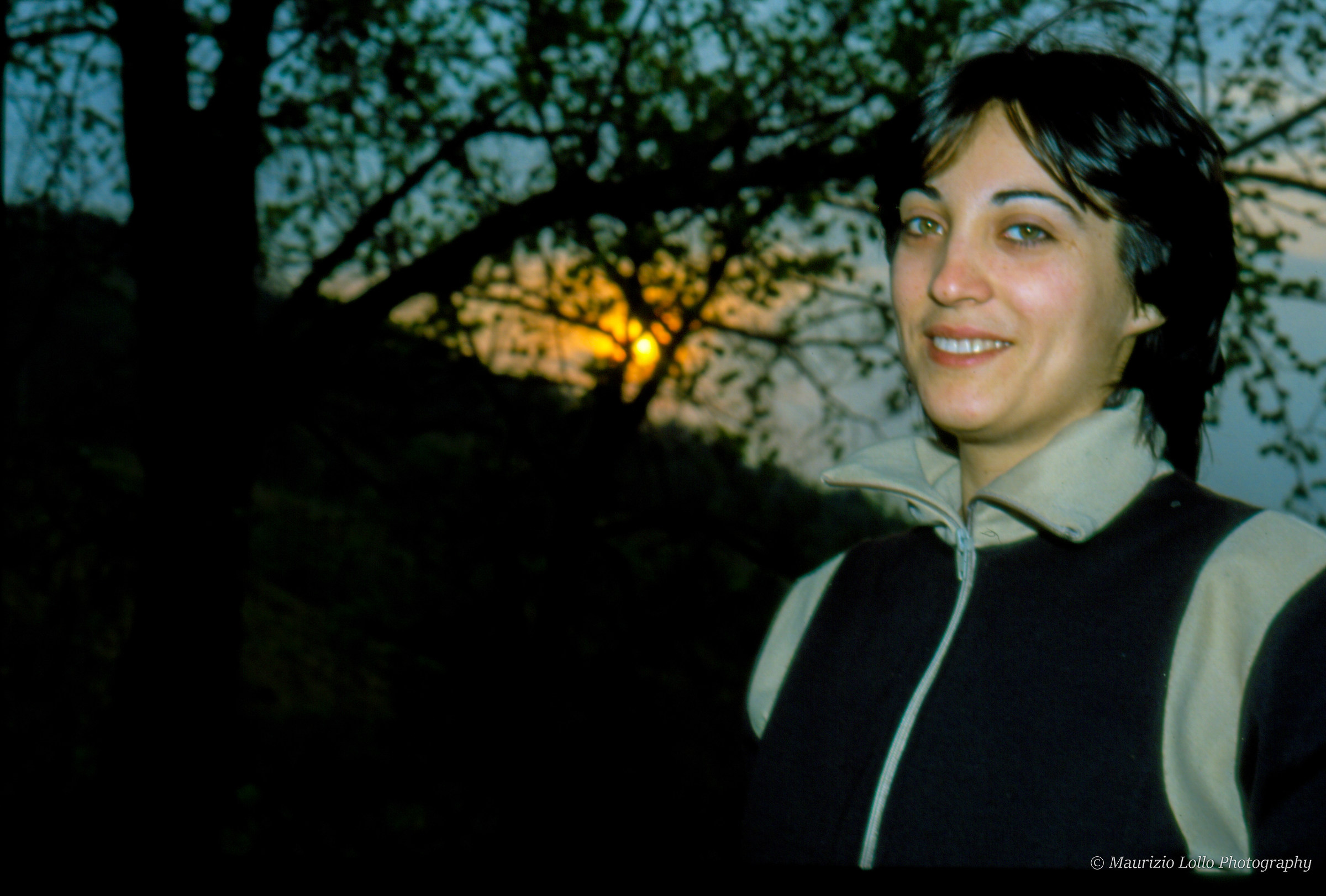 M.Pia in controluce al tramonto (con flash)