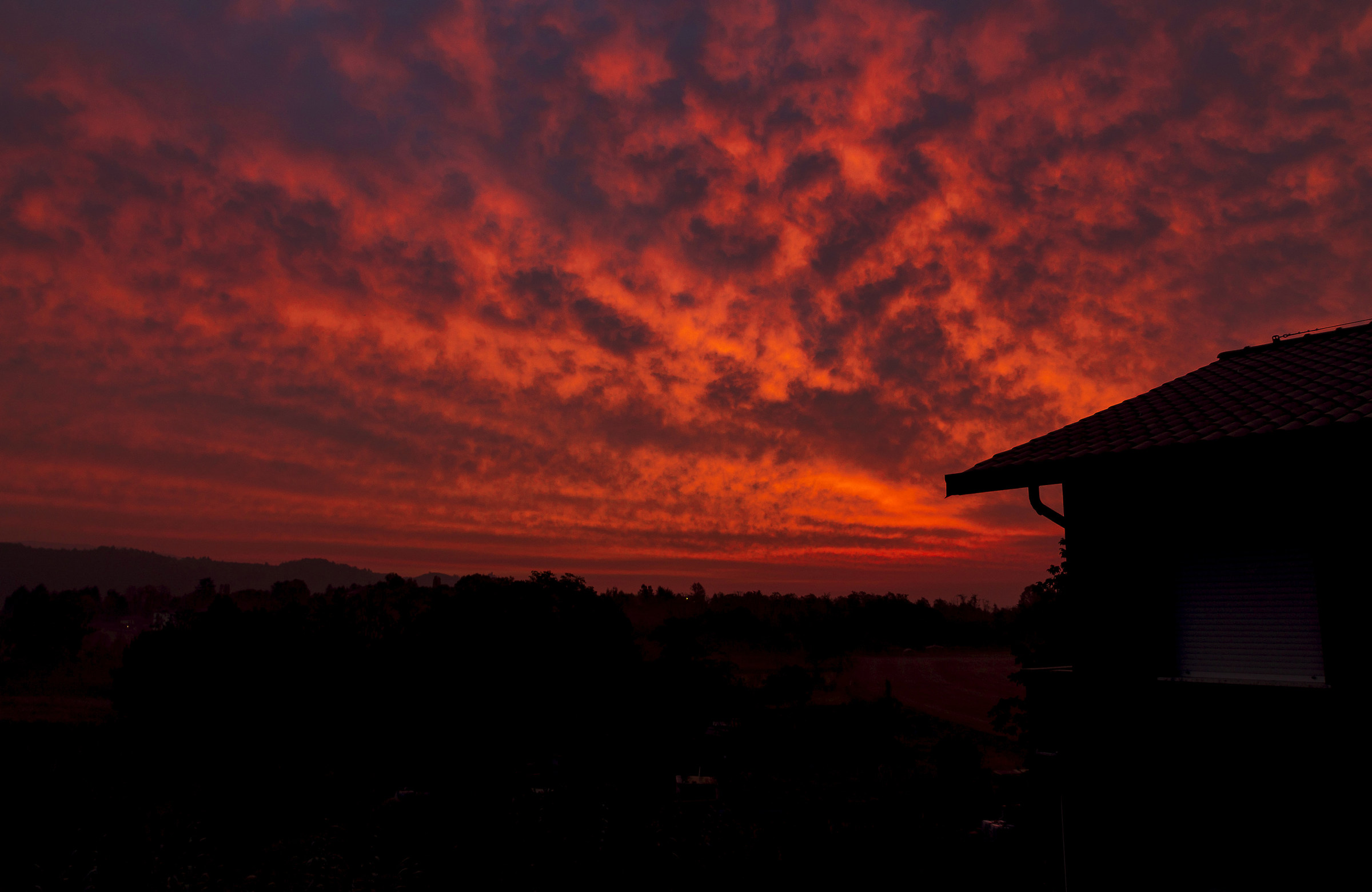 Red in the morning ...