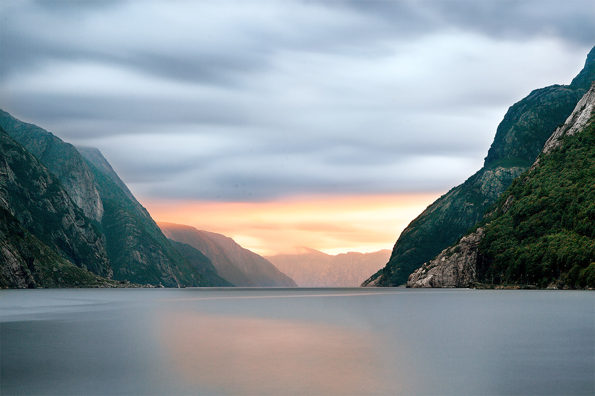 Sunset on the Lysefjord