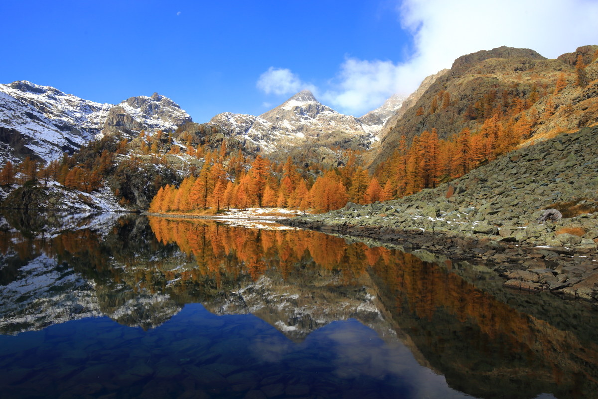 autunno al lago Cornuto