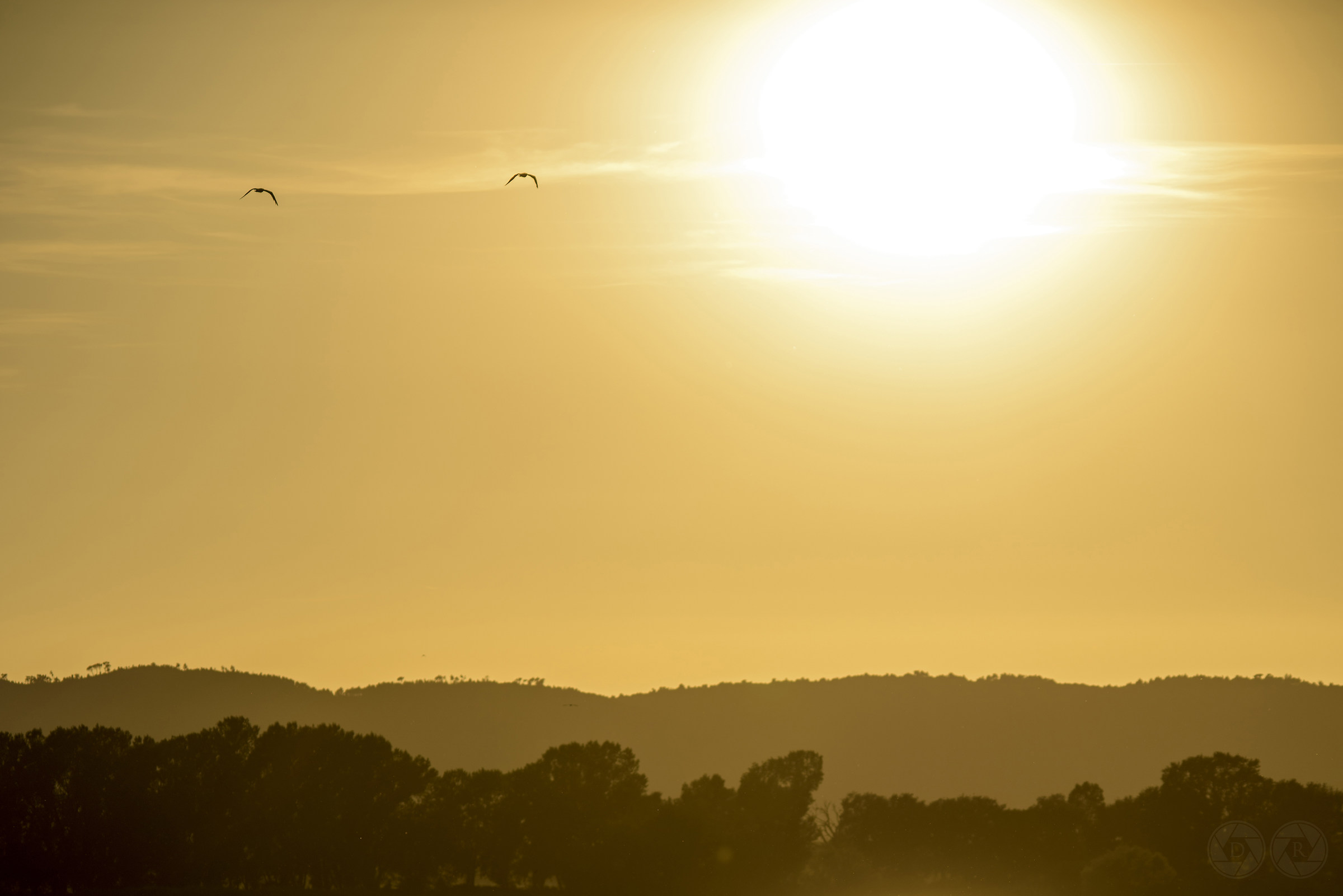 sunset on Lake Trasimeno