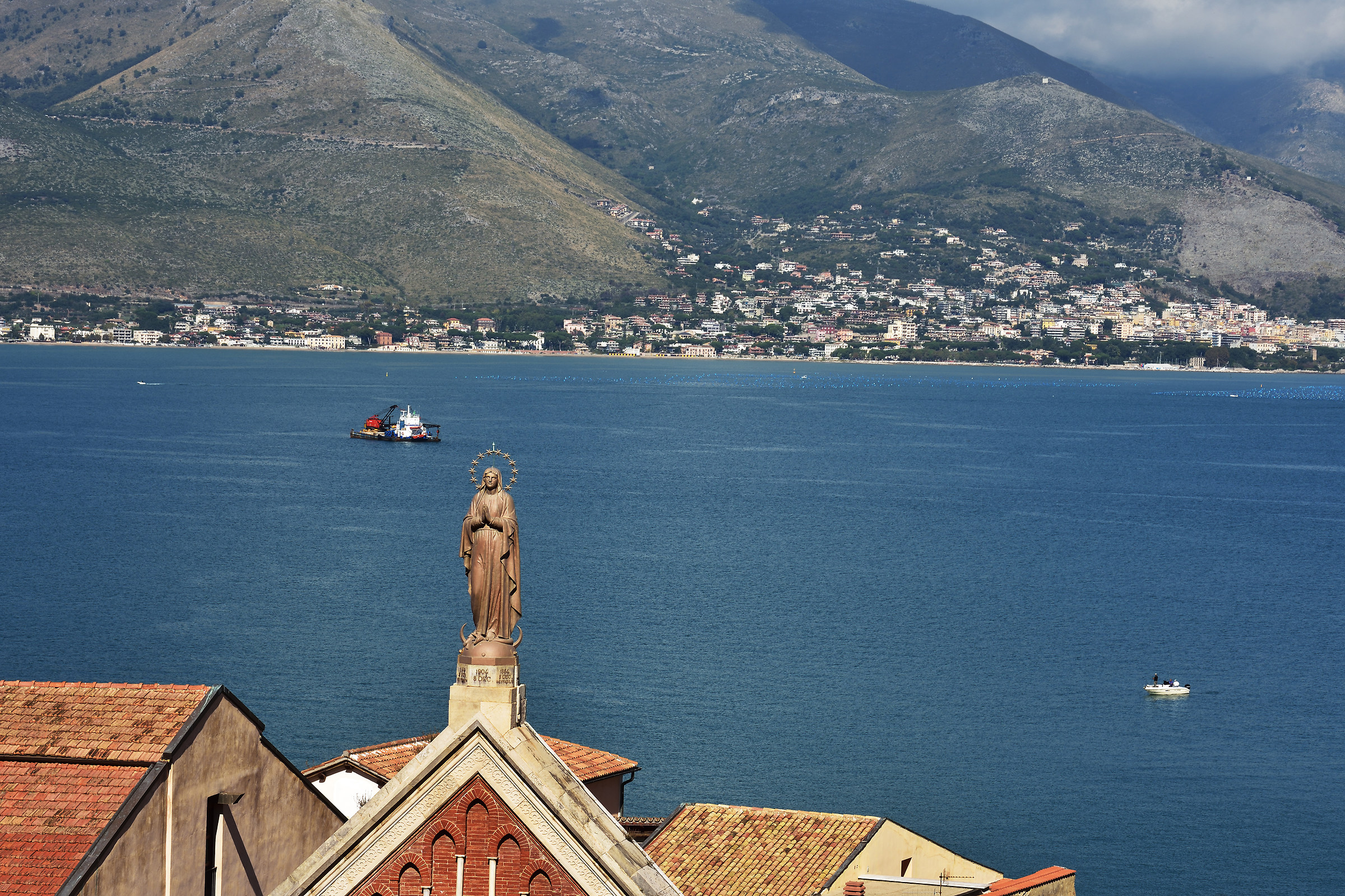 The Virgin Mary, who watches over the port of Gaeta