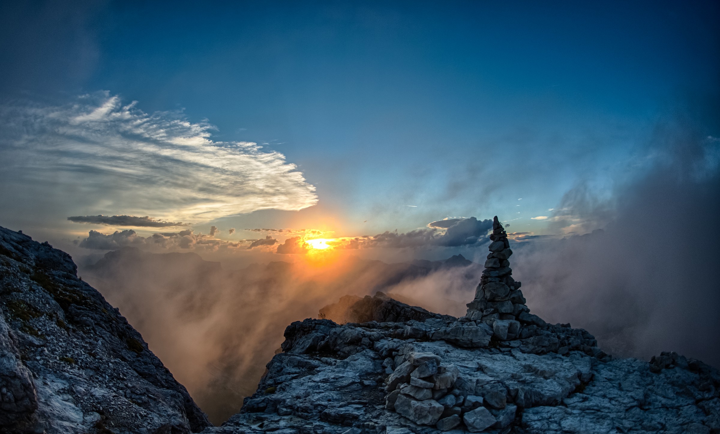 HDR Sunset at Lagazuoi