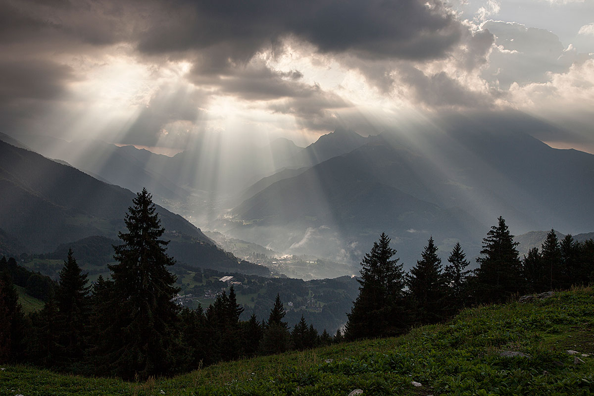 Raggi di sole sulla Valle di Scalve