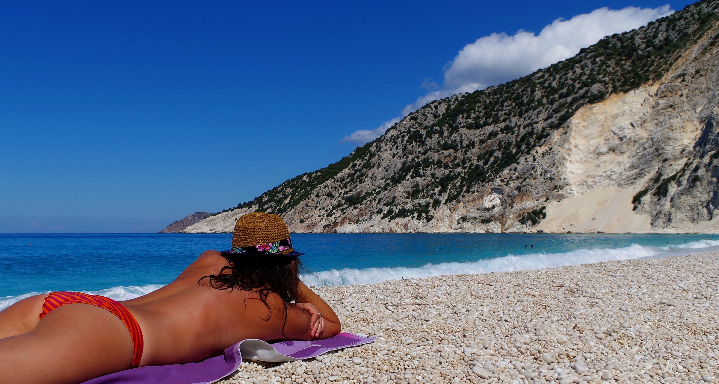 In the blue painted blue