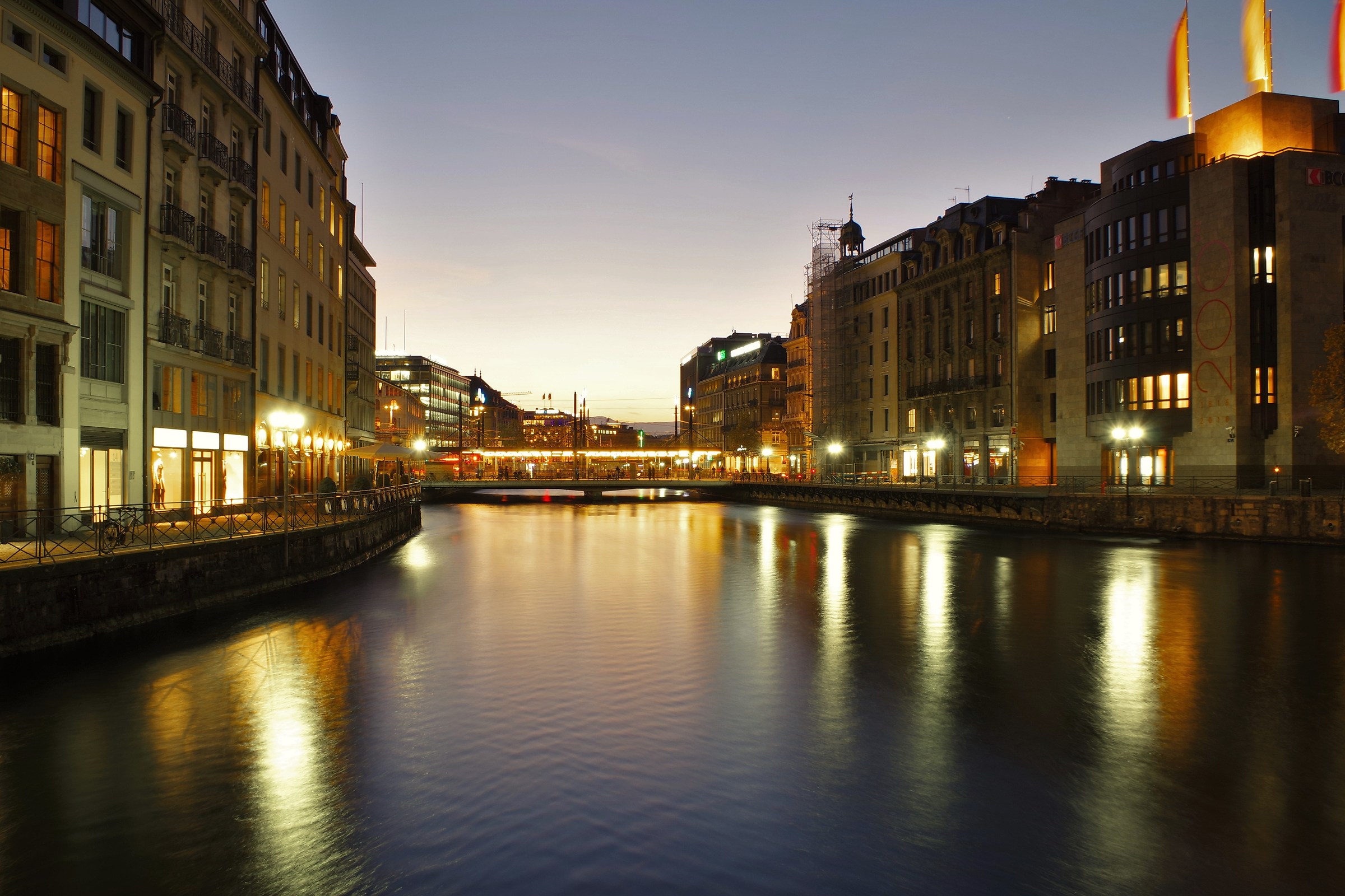 Geneva golden hour