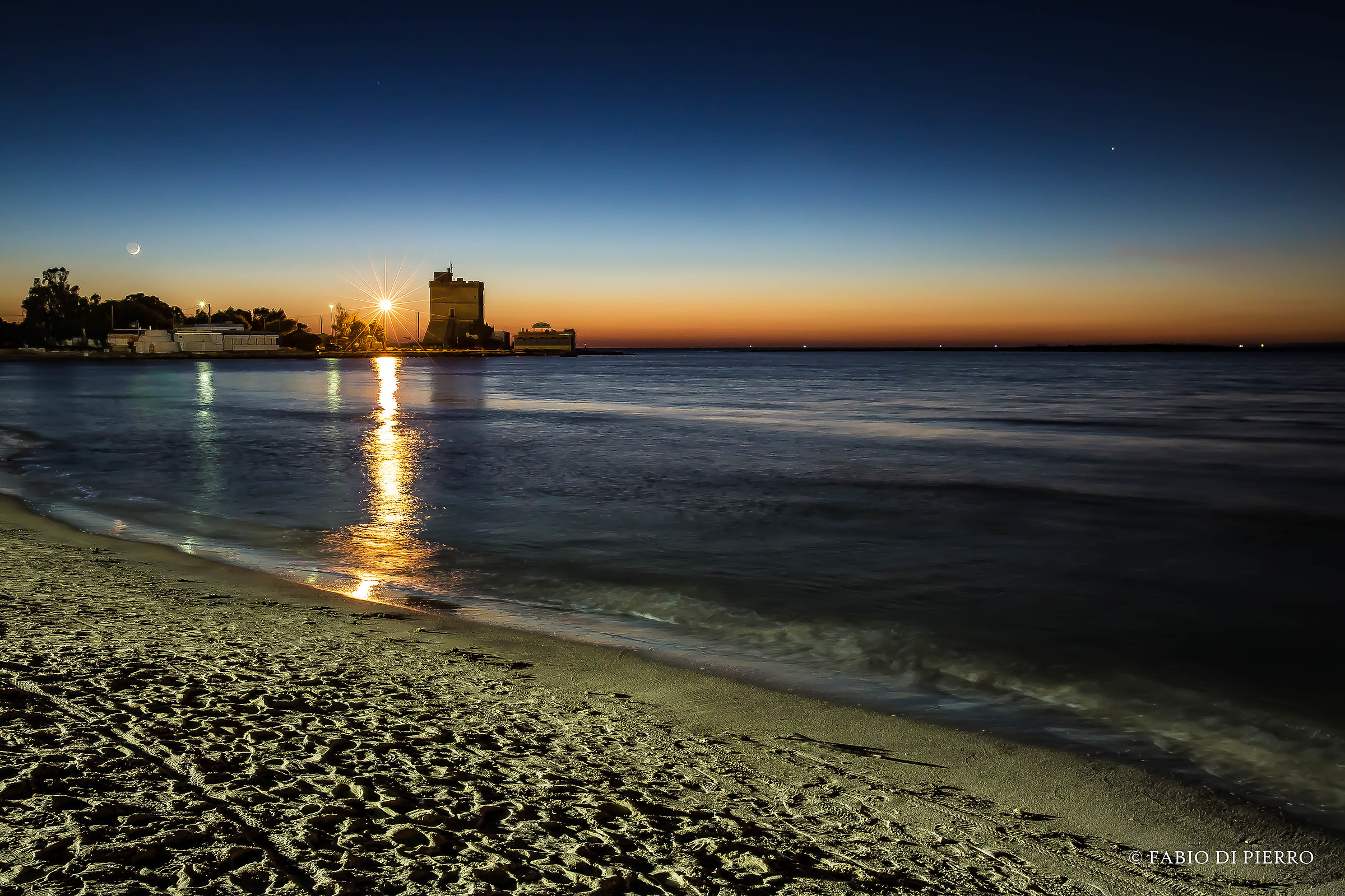 Blue Hour in Porto Cesareo in Salento