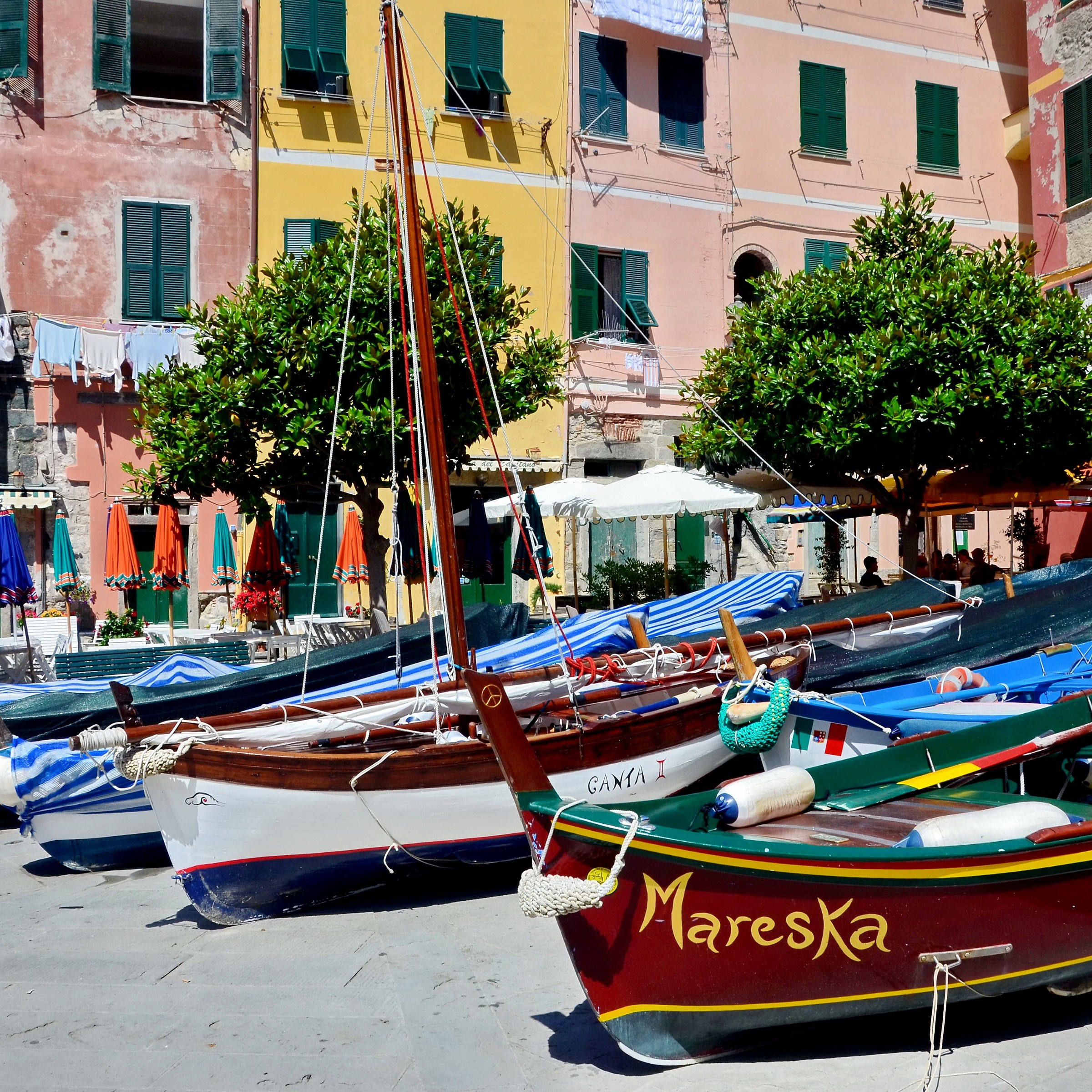 Boats in Manarola