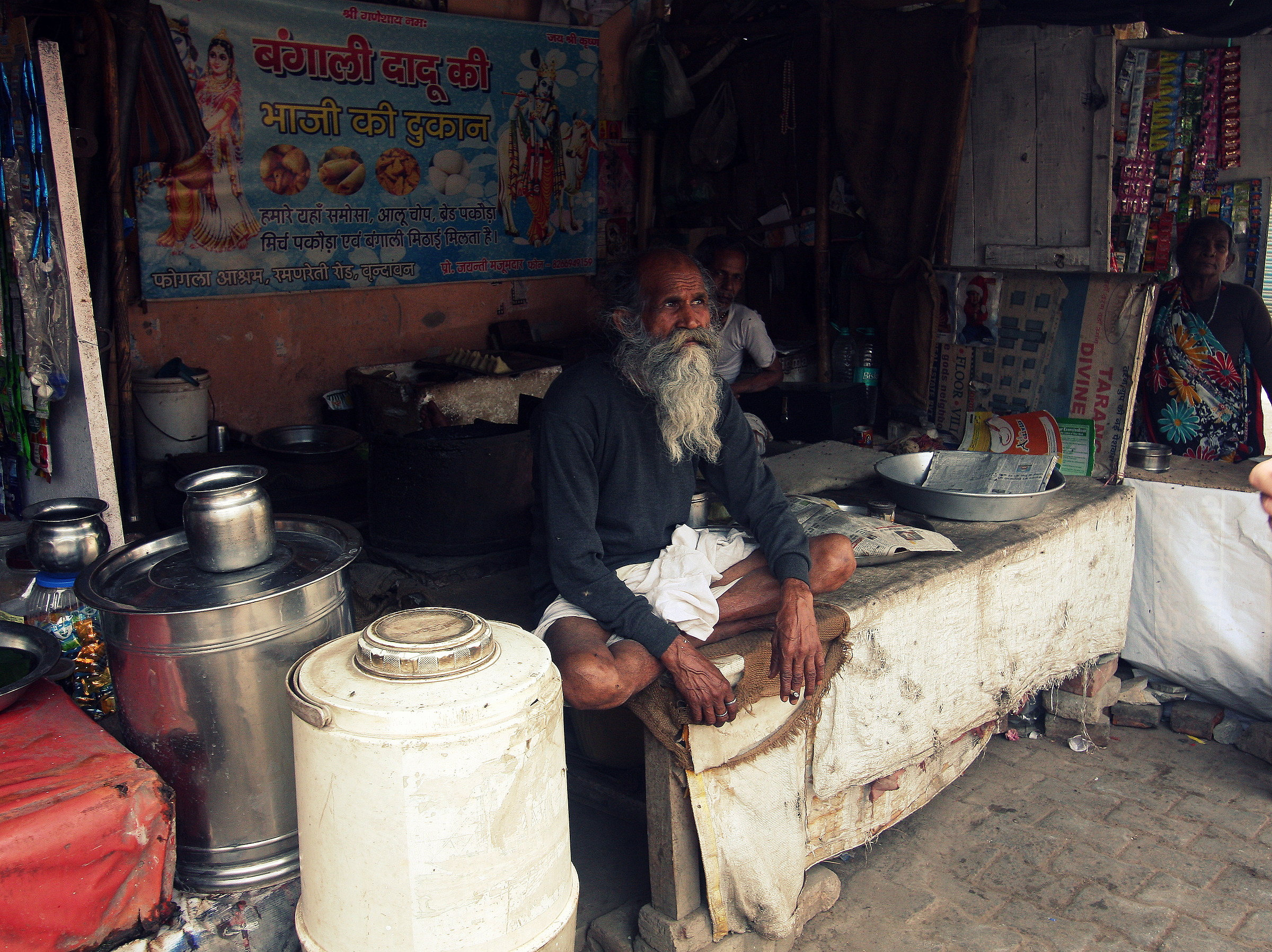Customers waiting - Vrindavan