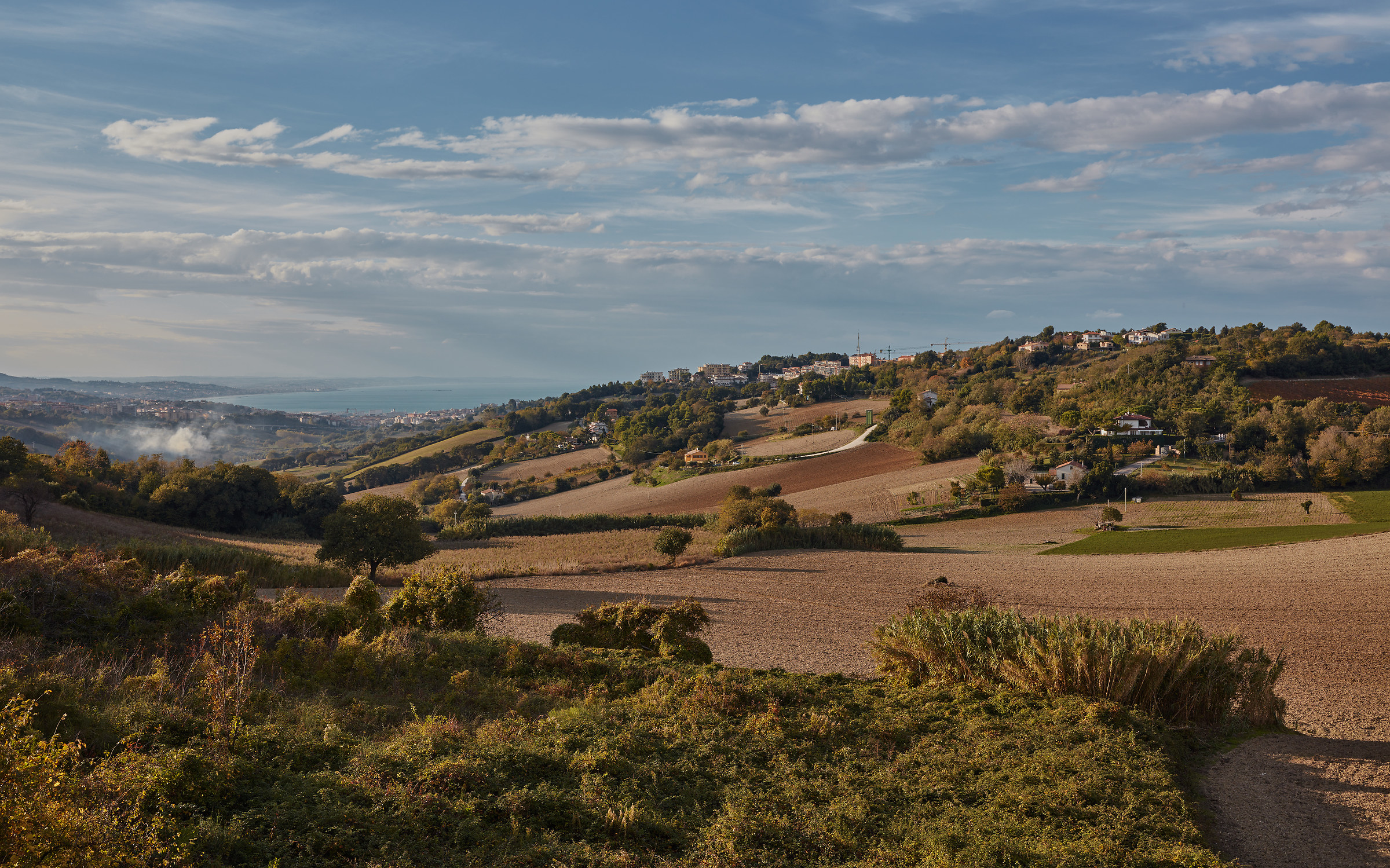 Ancona - vista dalla strada del Conero e lungomare nord