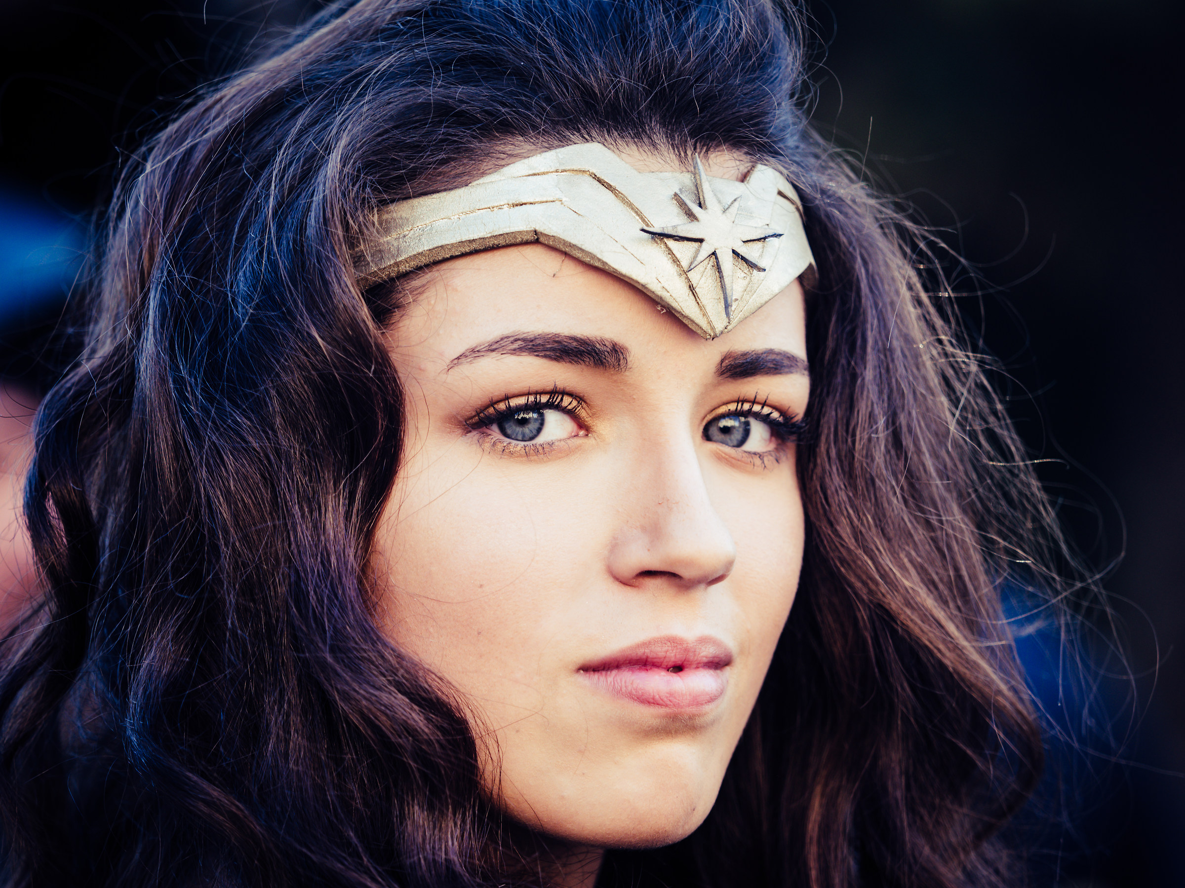Wonder Woman's eyes