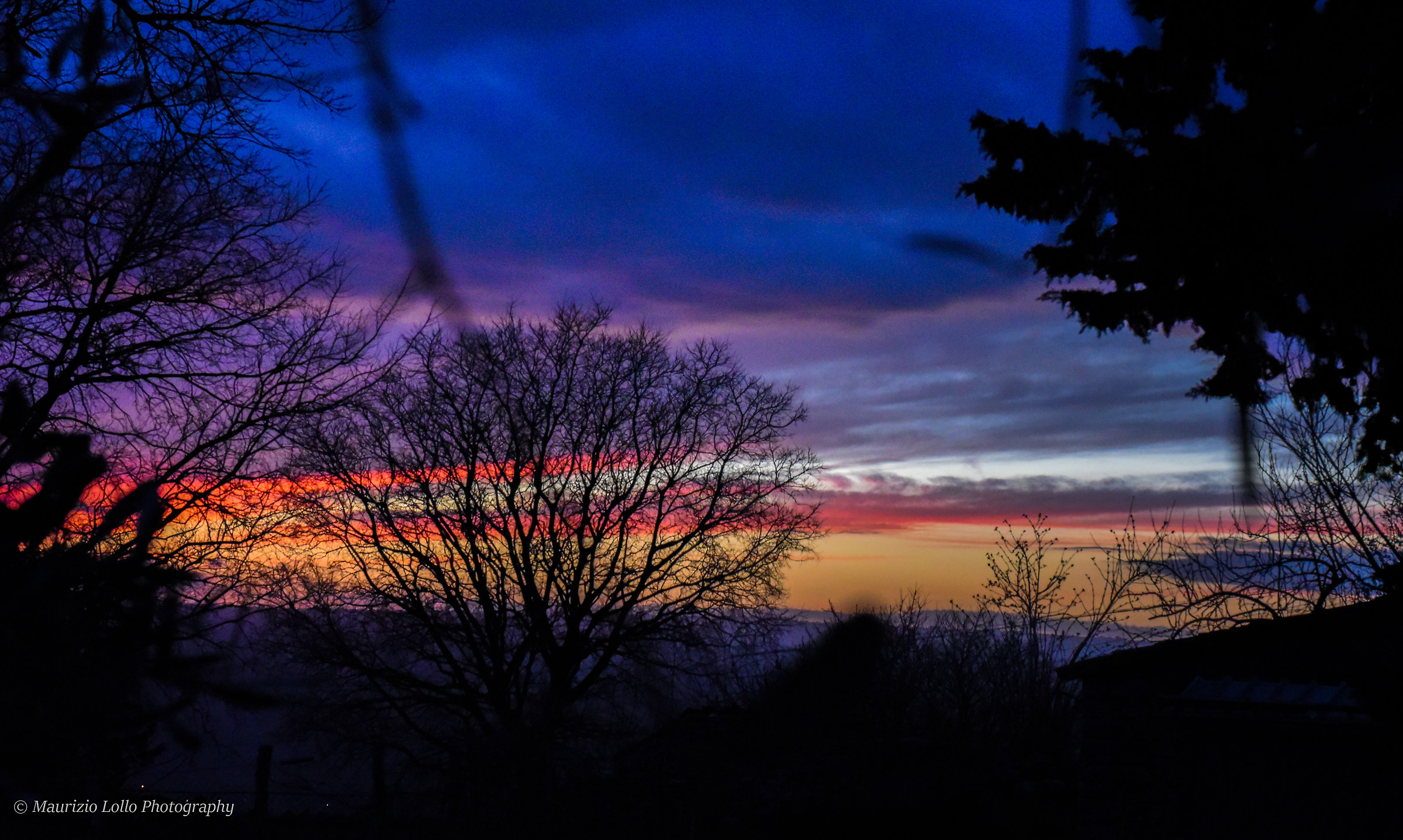 Tramonto Umbro verso la valle del Tevere
