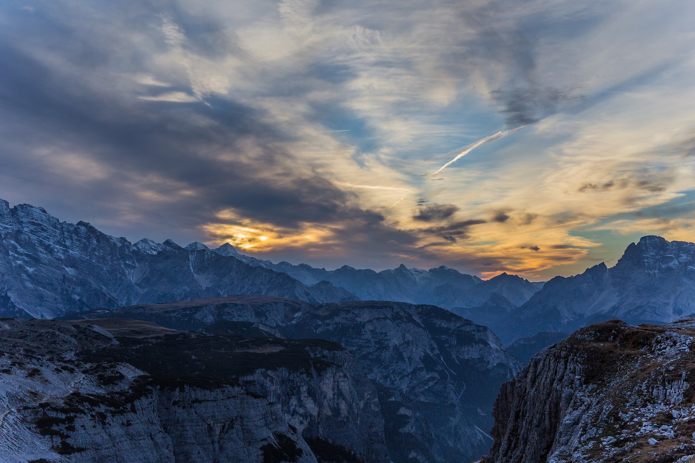 Sunset over Tre Cime di Lavaredo 2
