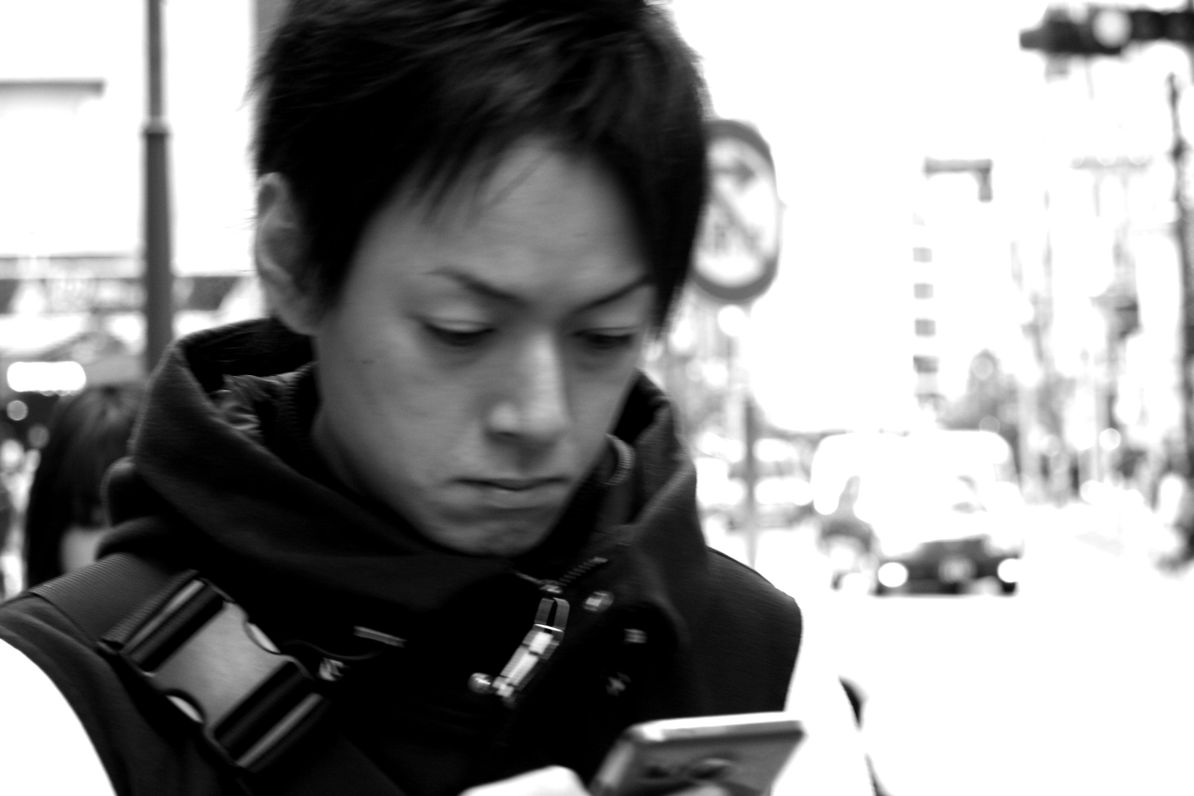 Young man with mobile phone