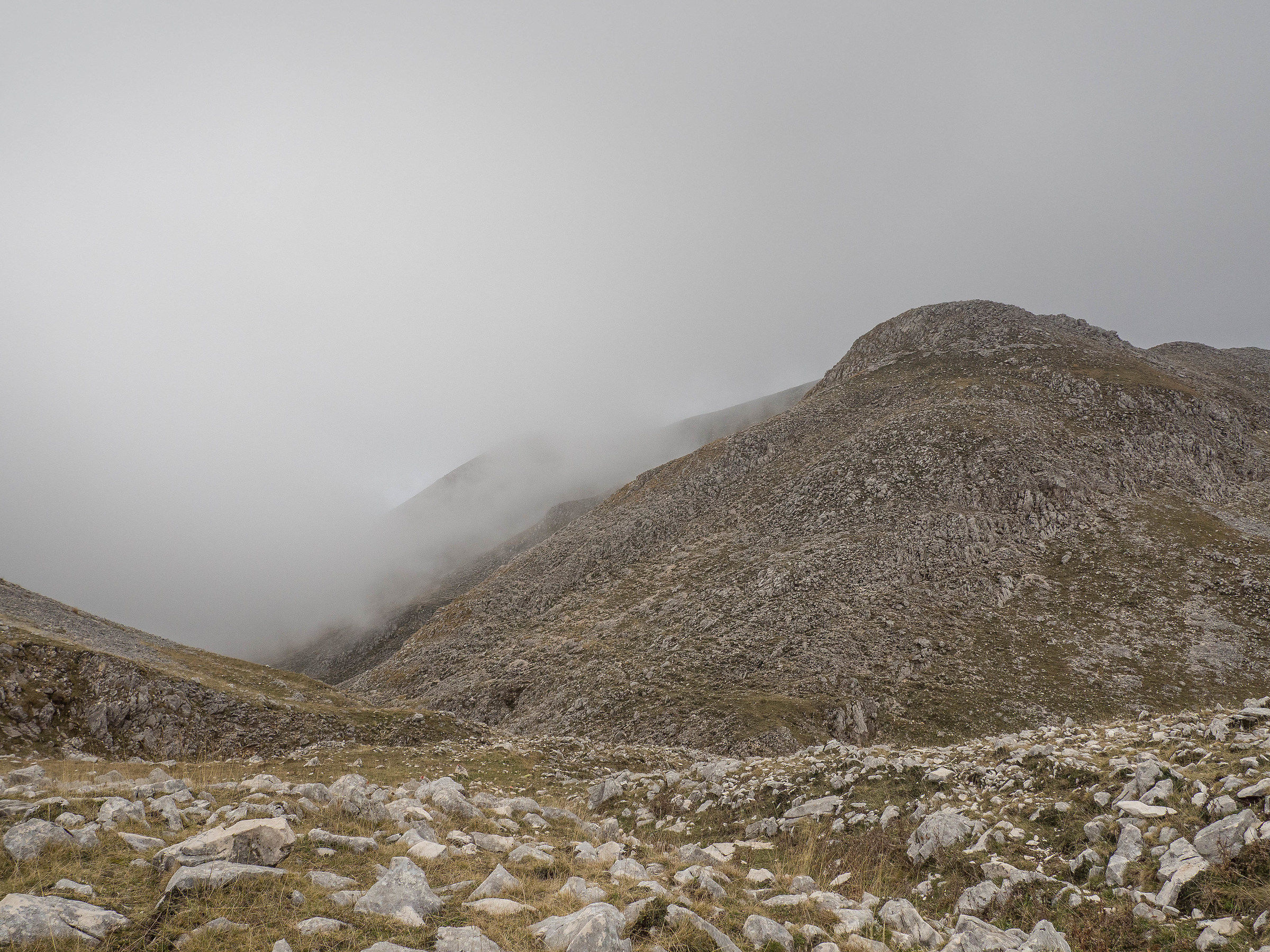 Fog to the Passo dei Monaci