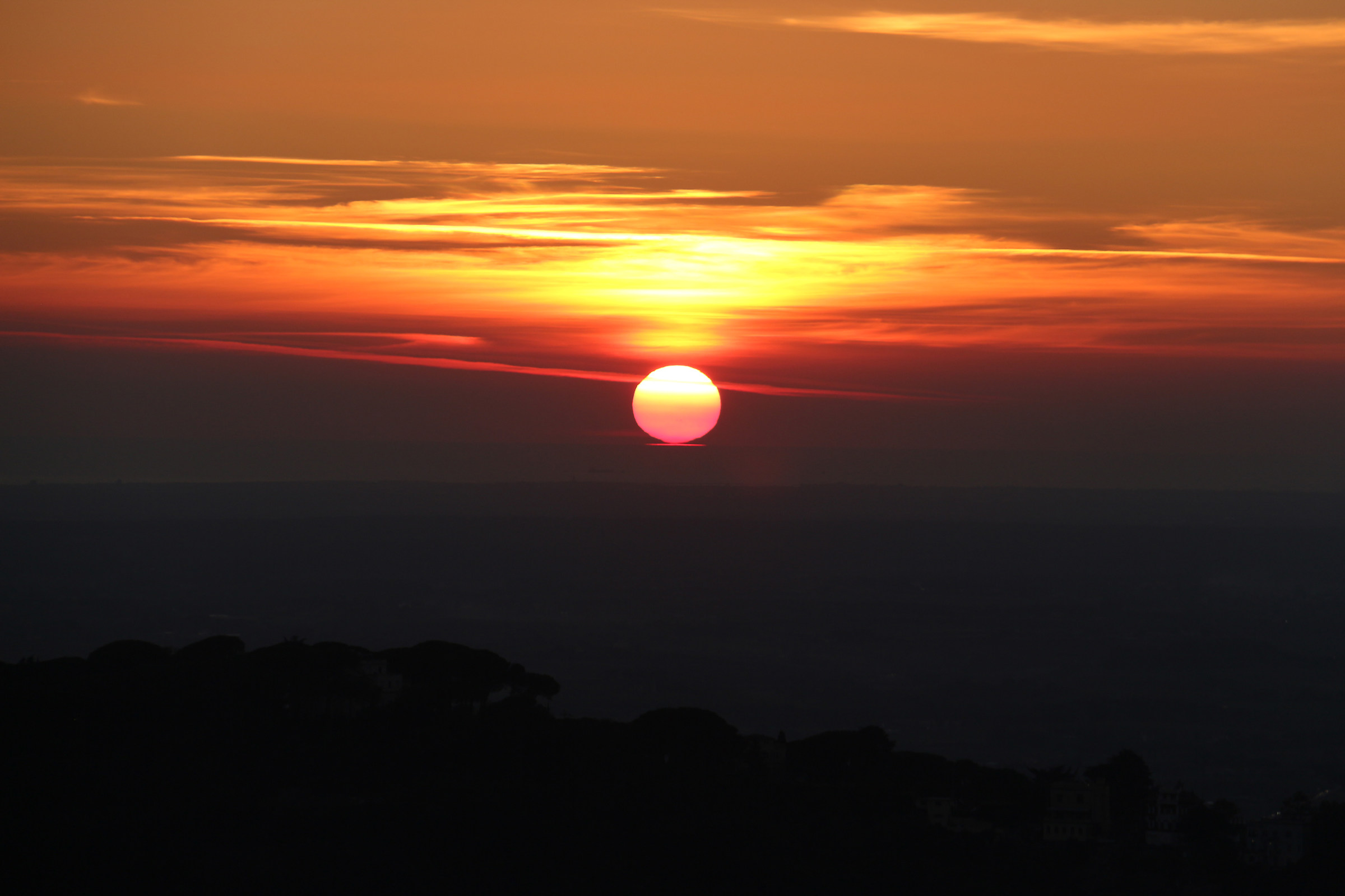 tramonto da castelgandolfo