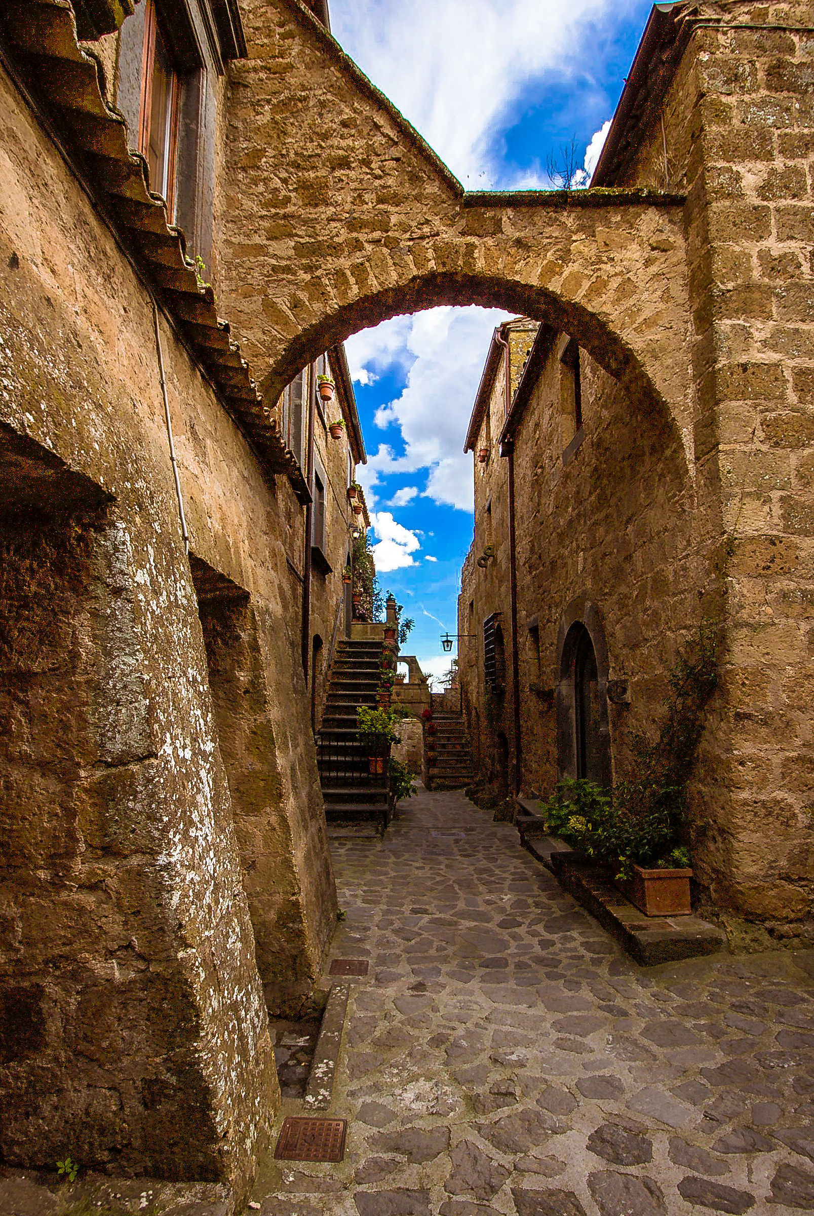 Inusuale angolo di Civita di Bagnoregio