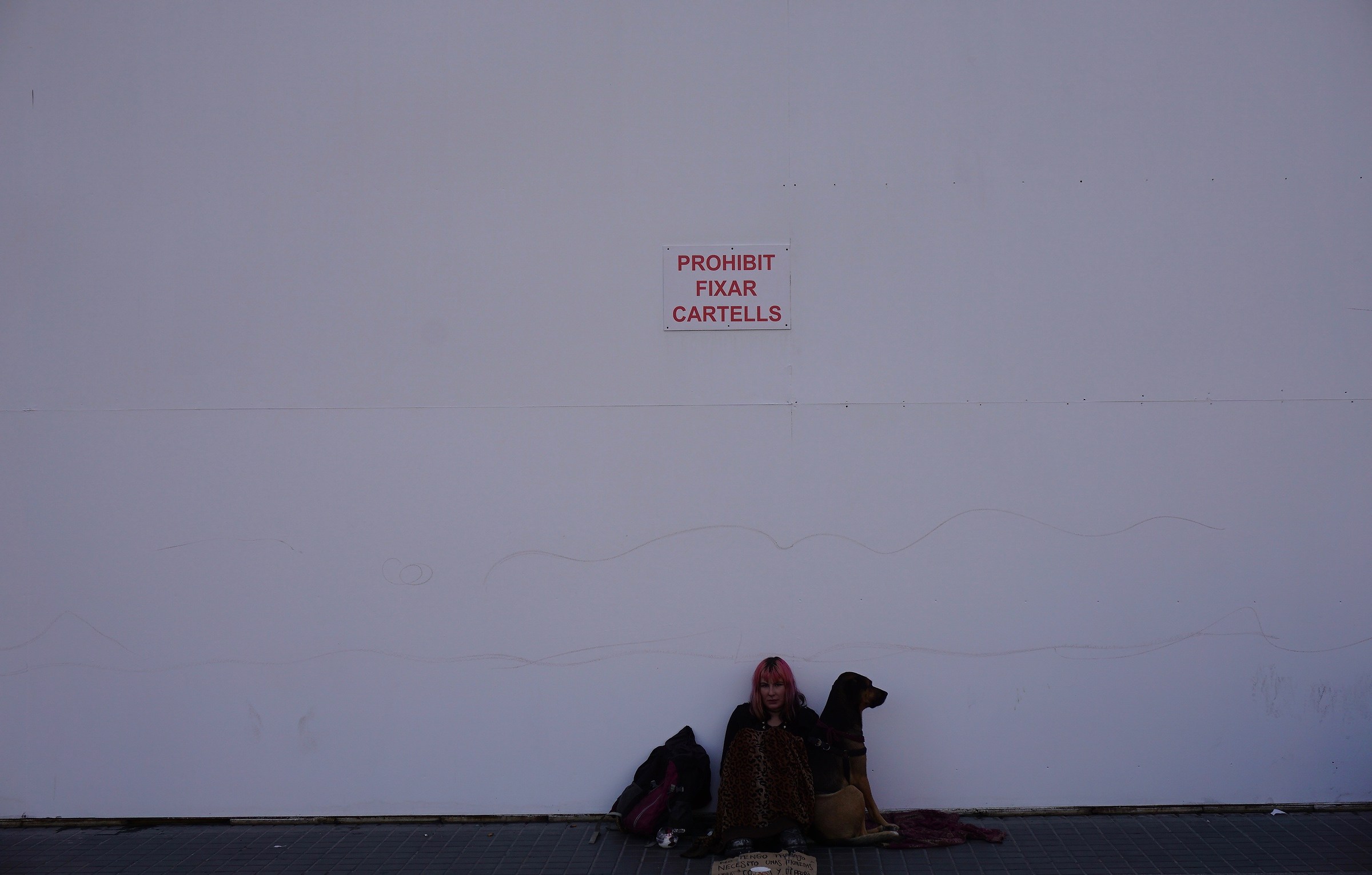 not allowed to hang signs