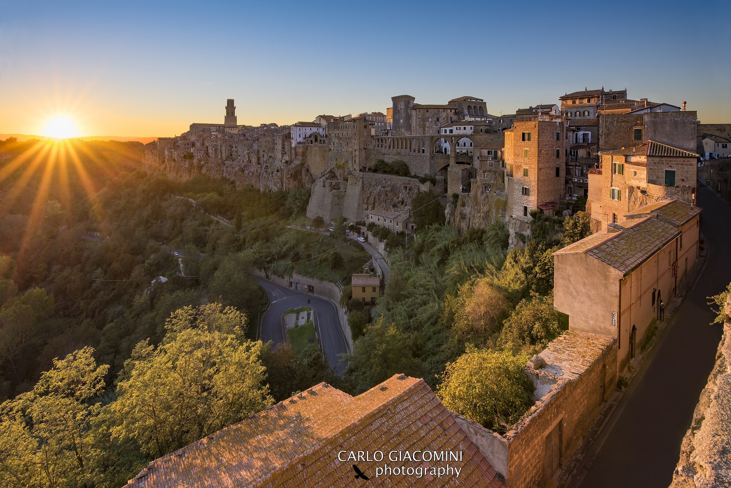 Pitigliano al tramonto