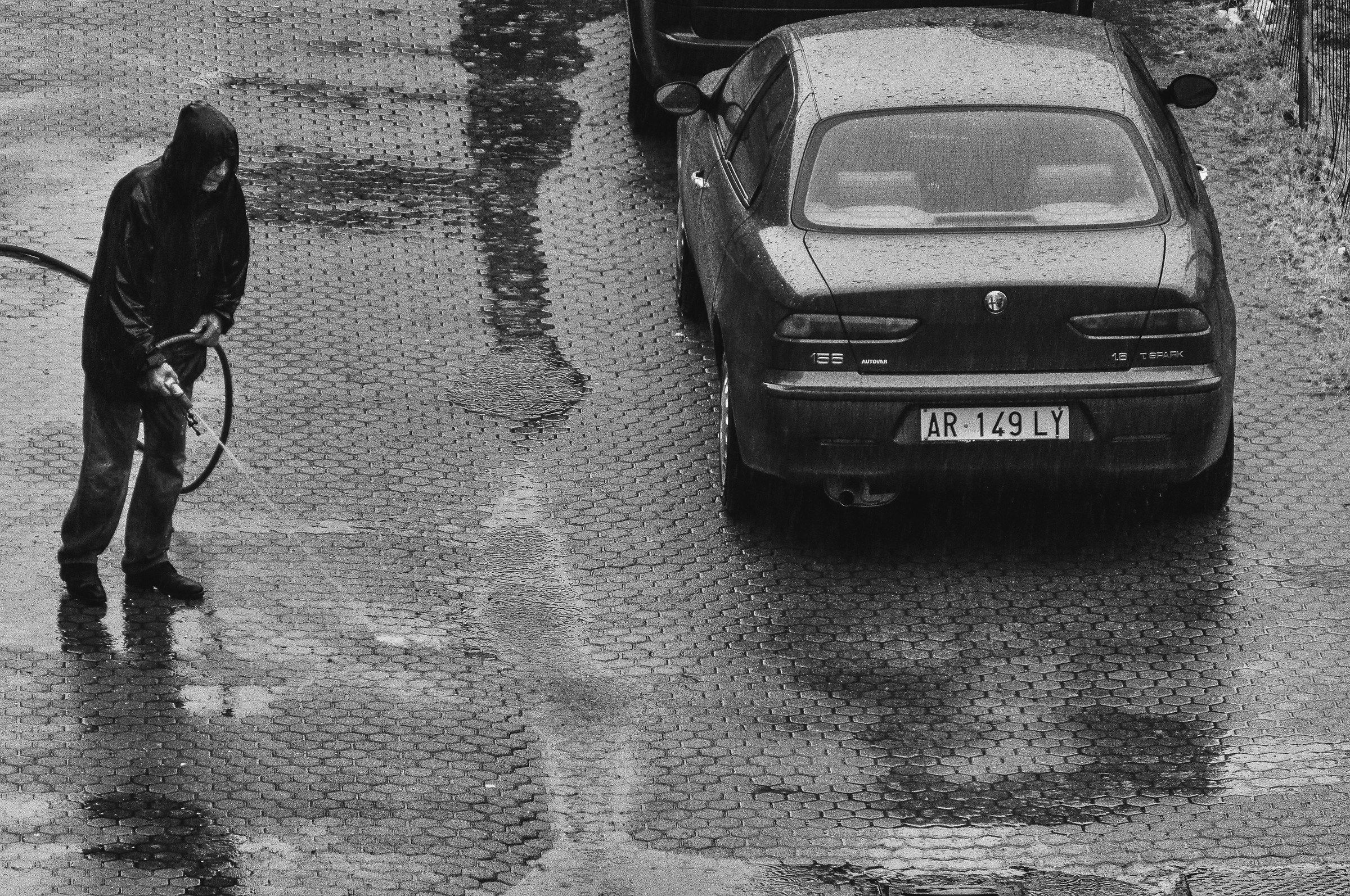 It's raining ... just