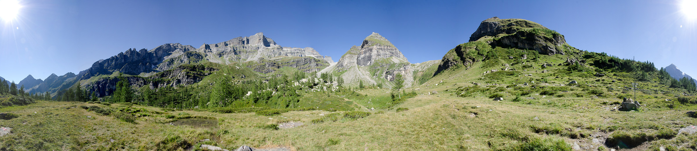 Vista panoramica dal pian du Scric
