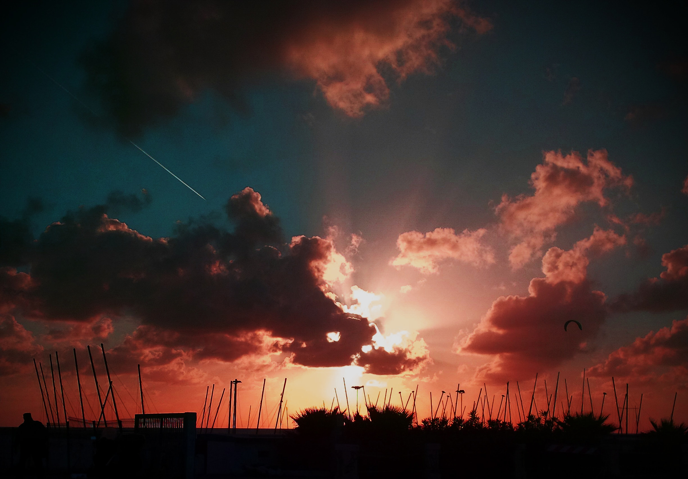 Tramonto su Ostia lido
