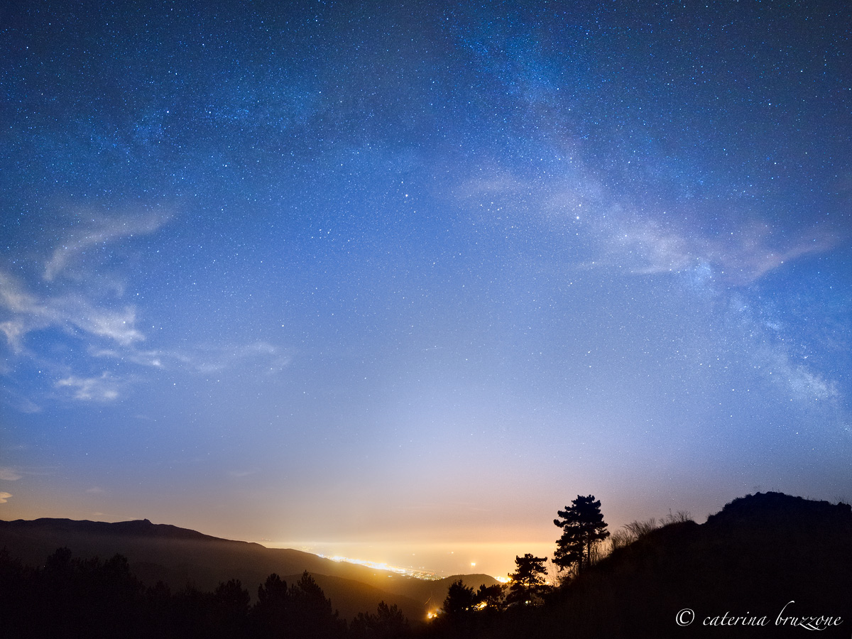 Genova  under the milky way