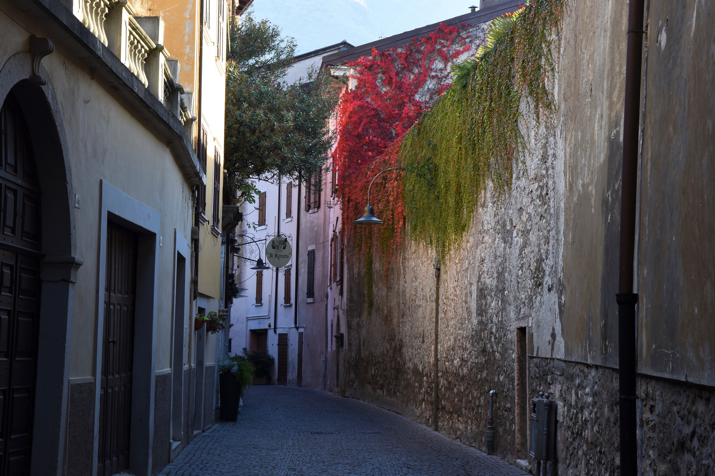 Autumn colors for the lane in Trentino Arco