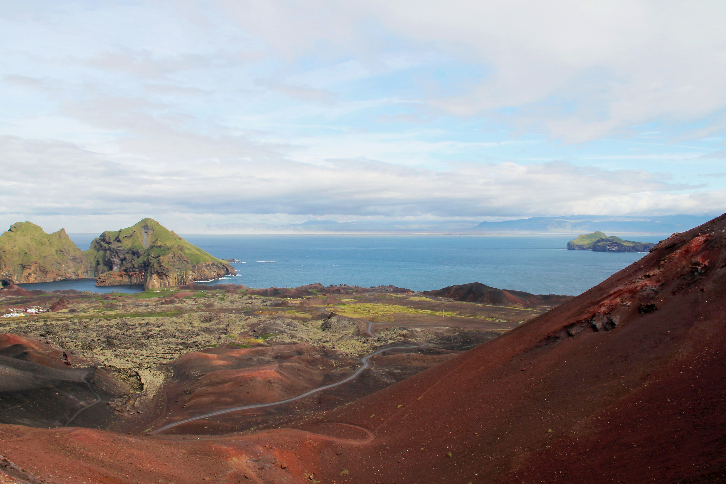 Iceland - Panorama from Vestmannaeyjar islands