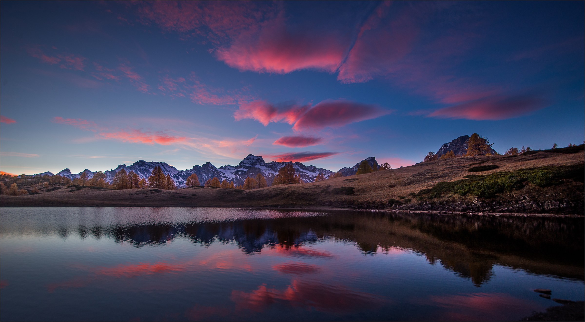 Sunset Lake St. Giatto, Alpe Devero