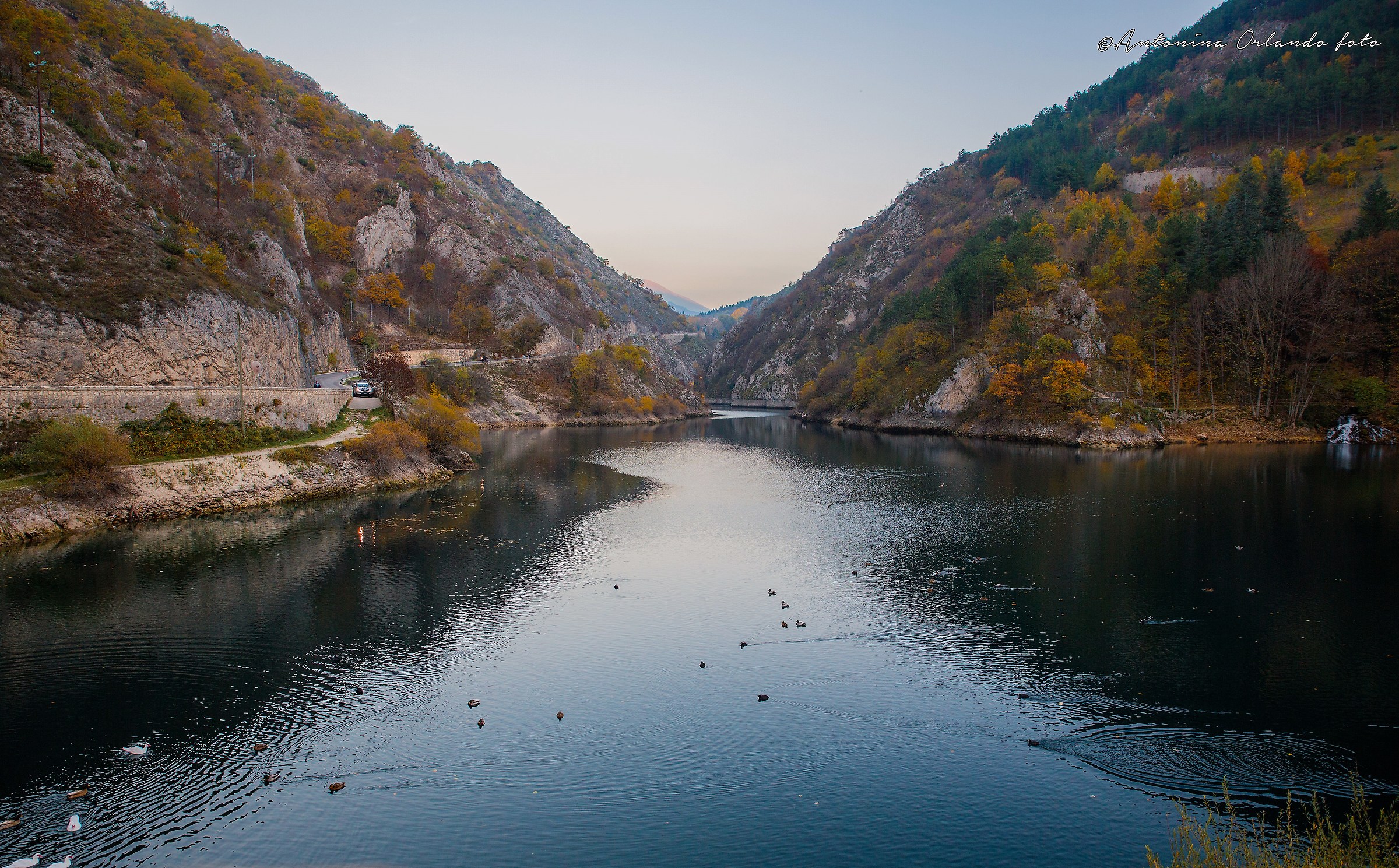 Autunno al lago di San Domenico .